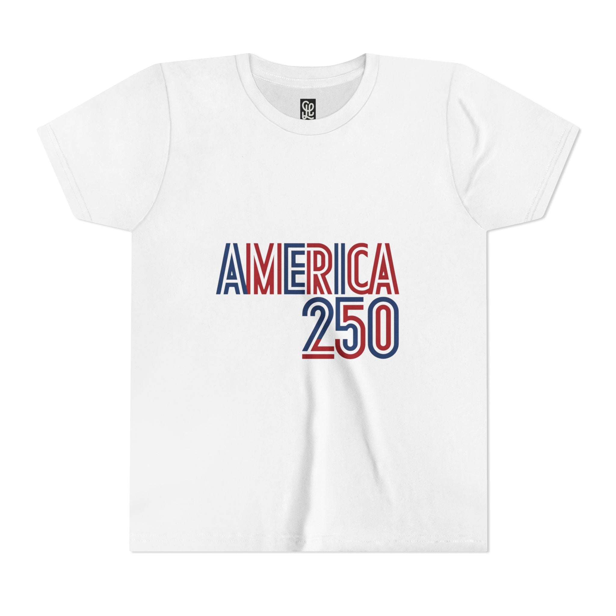 America 250 Youth Tee | Patriotic USA Flag Independence Day
