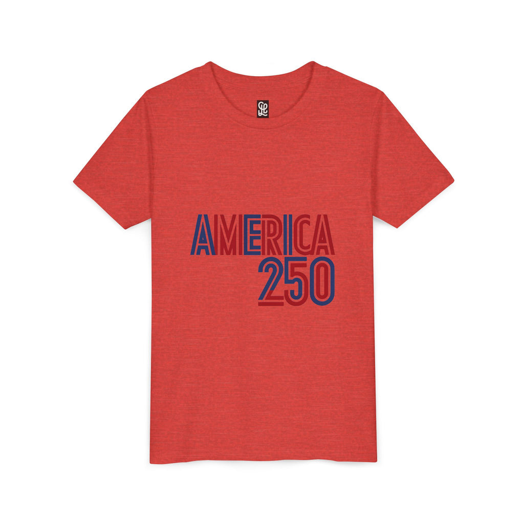 America 250 Youth Tee | Patriotic USA Flag Independence Day