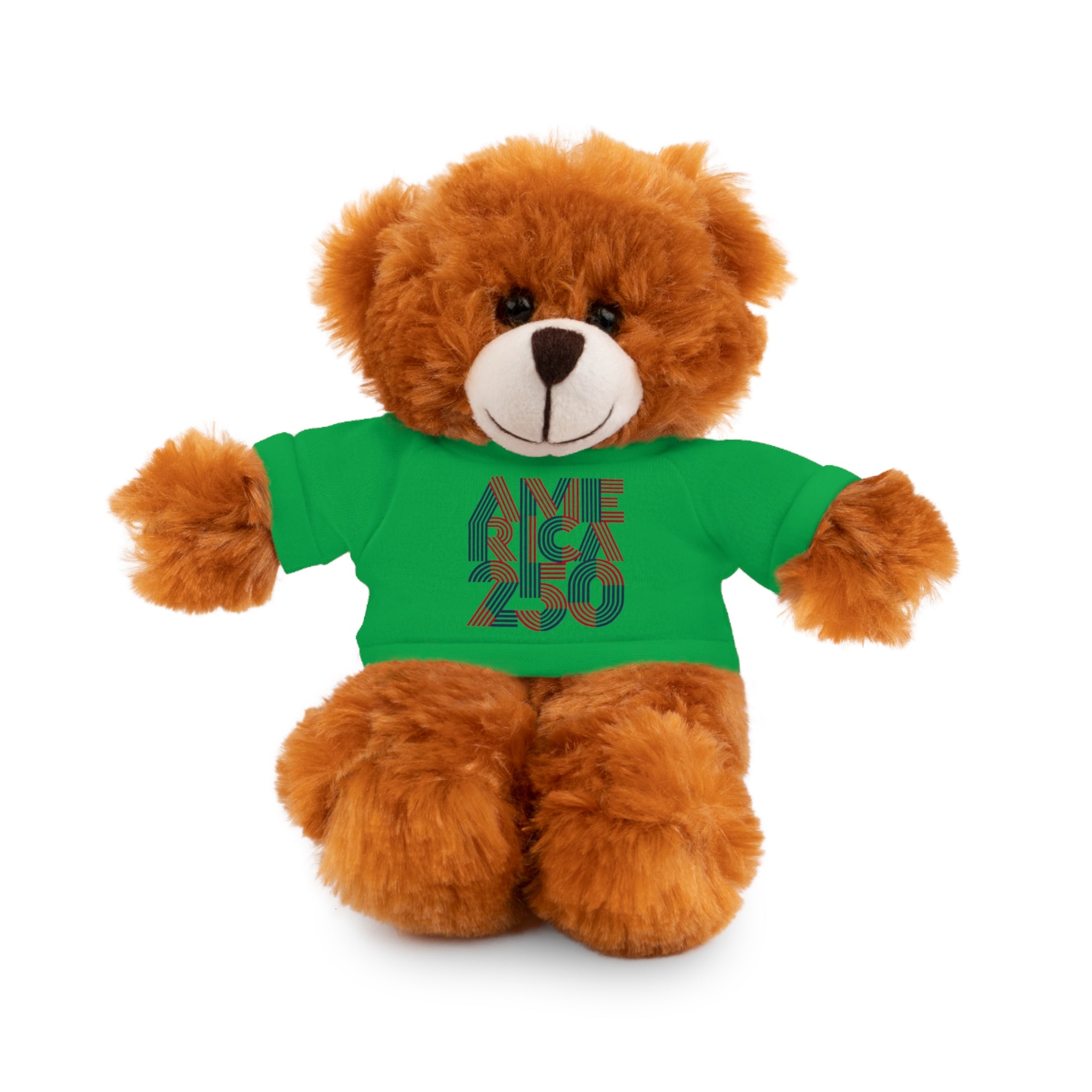 America 250 Teddy Bear plush | Patriotic stuffed animal with tee