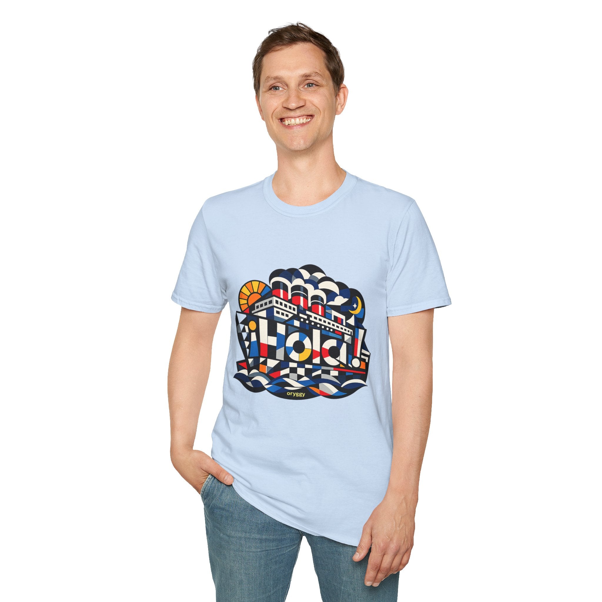 oryggy Originals Summer line T-Shirt — Retro Nautical Cruise Graphic "¡Hola!" Tee