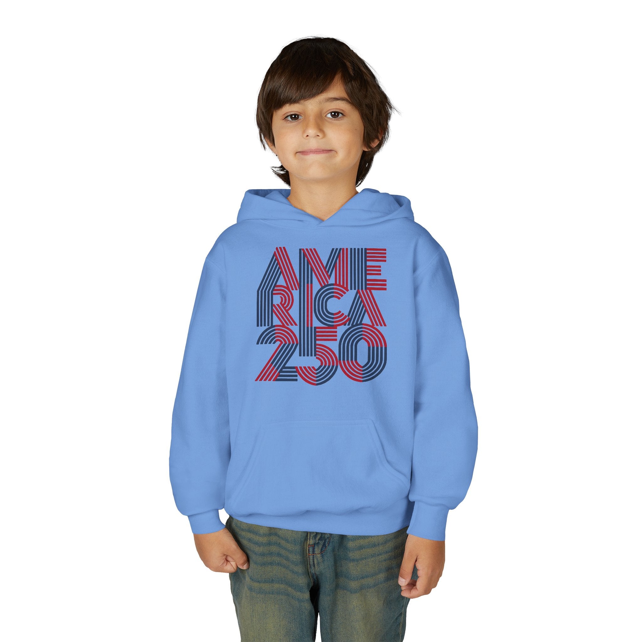 America 250 Hoodie | Patriotic Retro Typography, 250th Anniversary