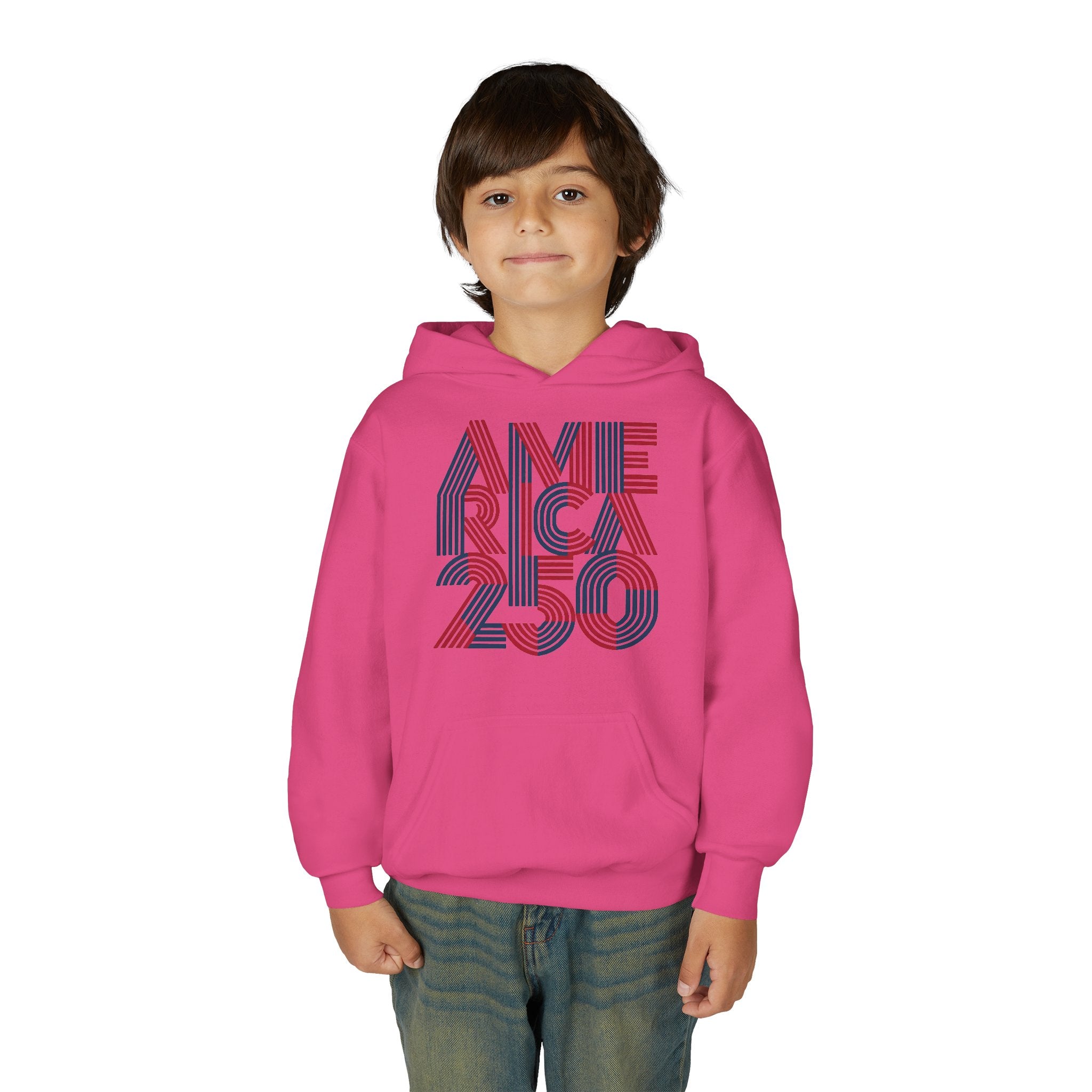 America 250 Hoodie | Patriotic Retro Typography, 250th Anniversary