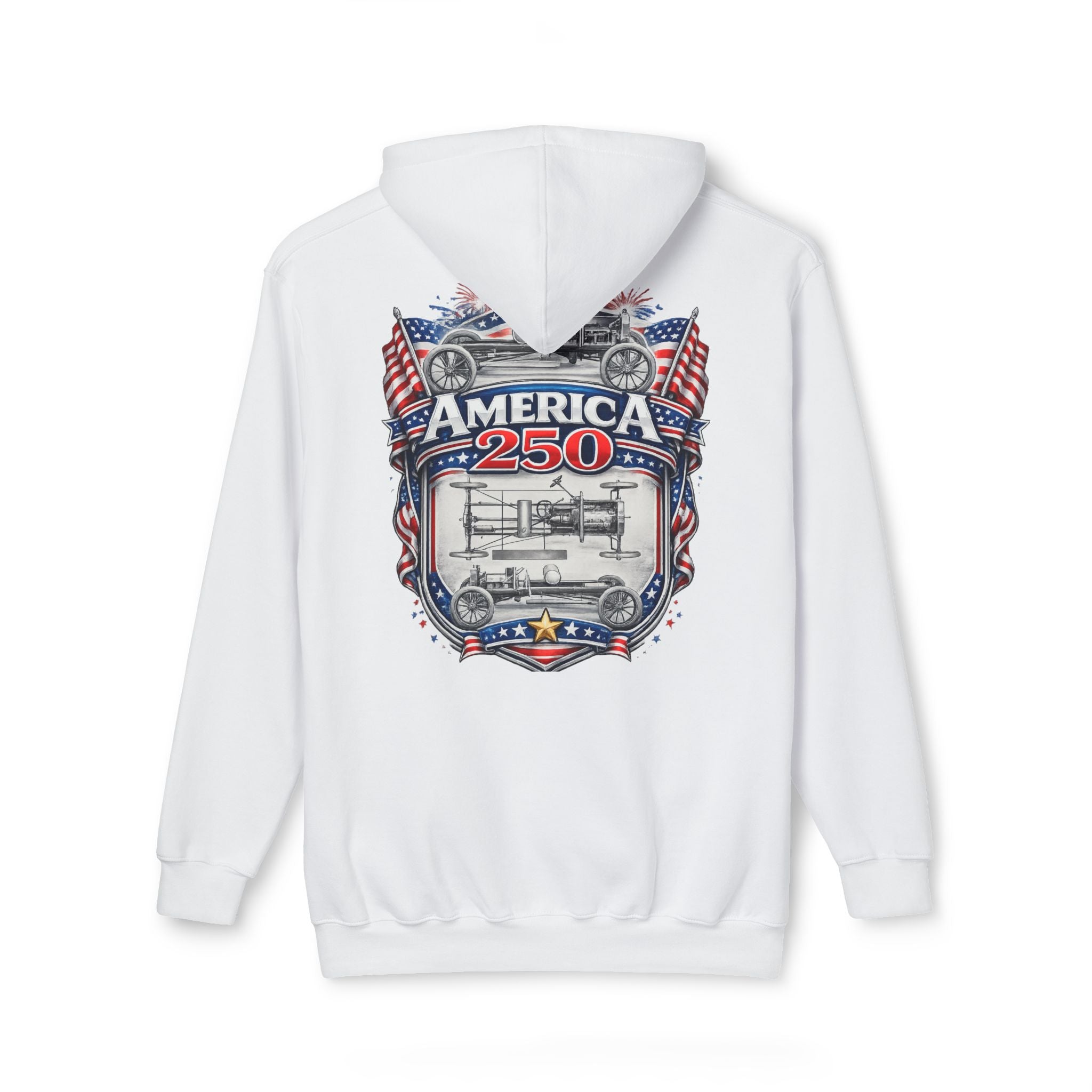 America 250 Patriotic USA Anniversary Hoodie —  Made in USA