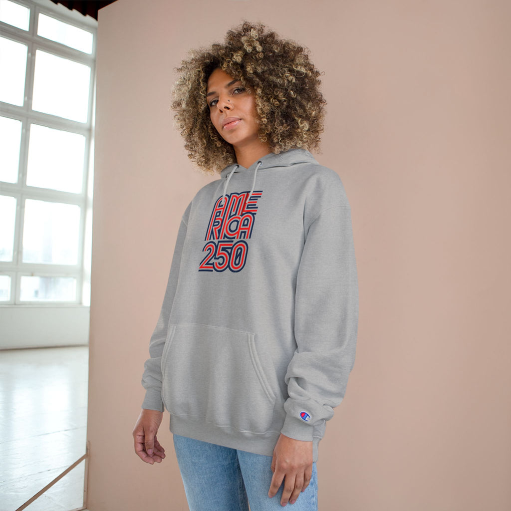 America 250 Hoodie — Retro Red & Blue 2026 Celebration Pullover