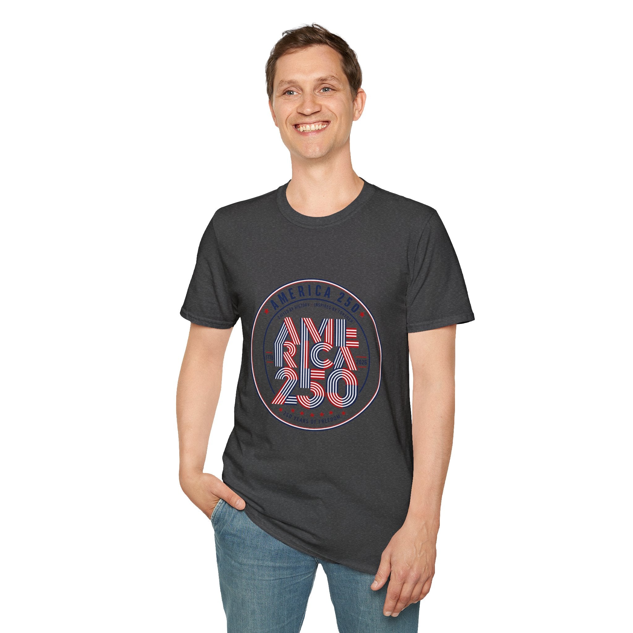 oryggy - america-250-celebration-t-shirt-patriotic-usa-independence-anniversary-tee - Vintage Patriotic Apparel