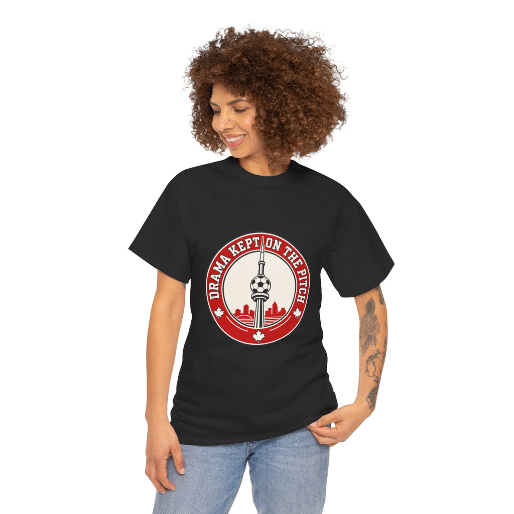 FIFA World Cup 2026 T-Shirt — oryggy "Drama Kept on the Pitch" Canadian Fan Tee