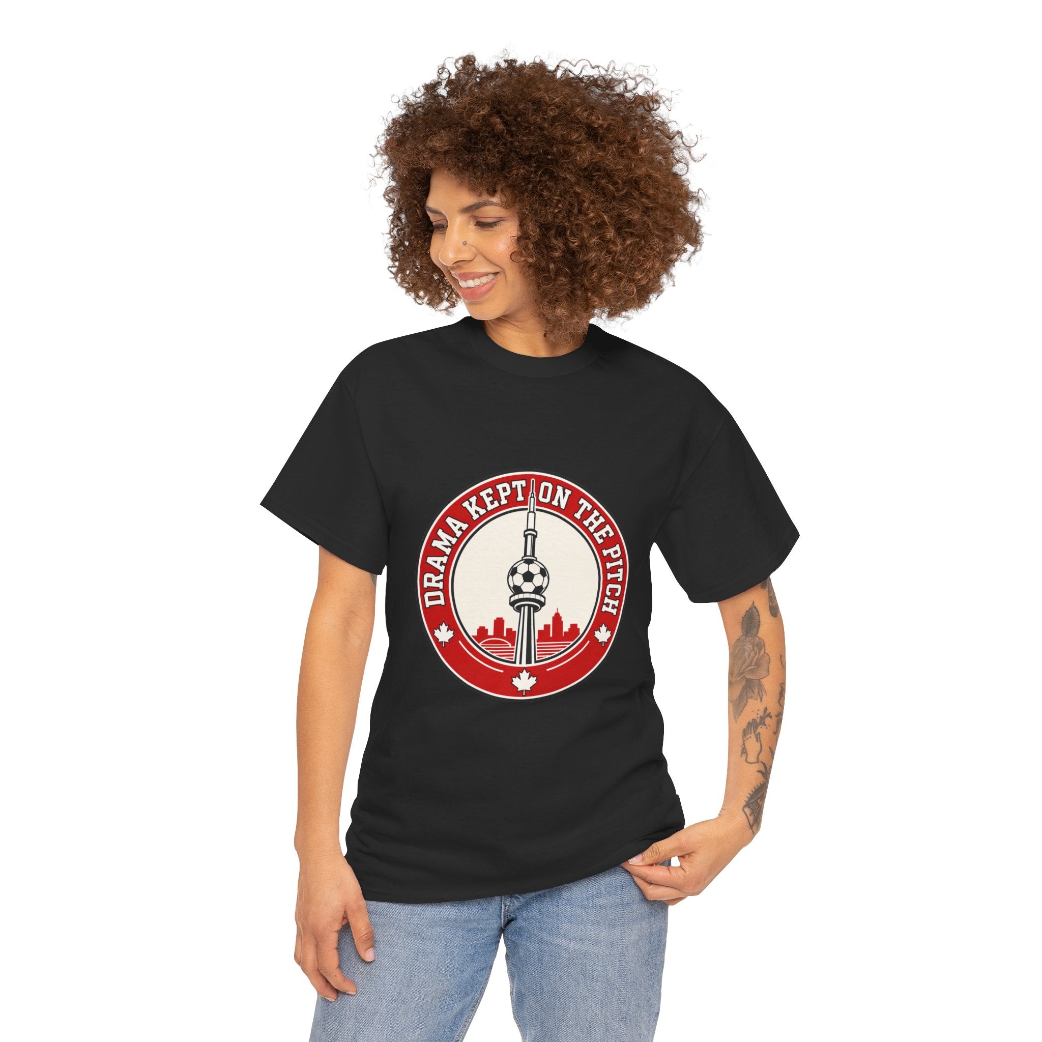 FIFA World Cup 2026 T-Shirt — oryggy "Drama Kept on the Pitch" Canadian Fan Tee