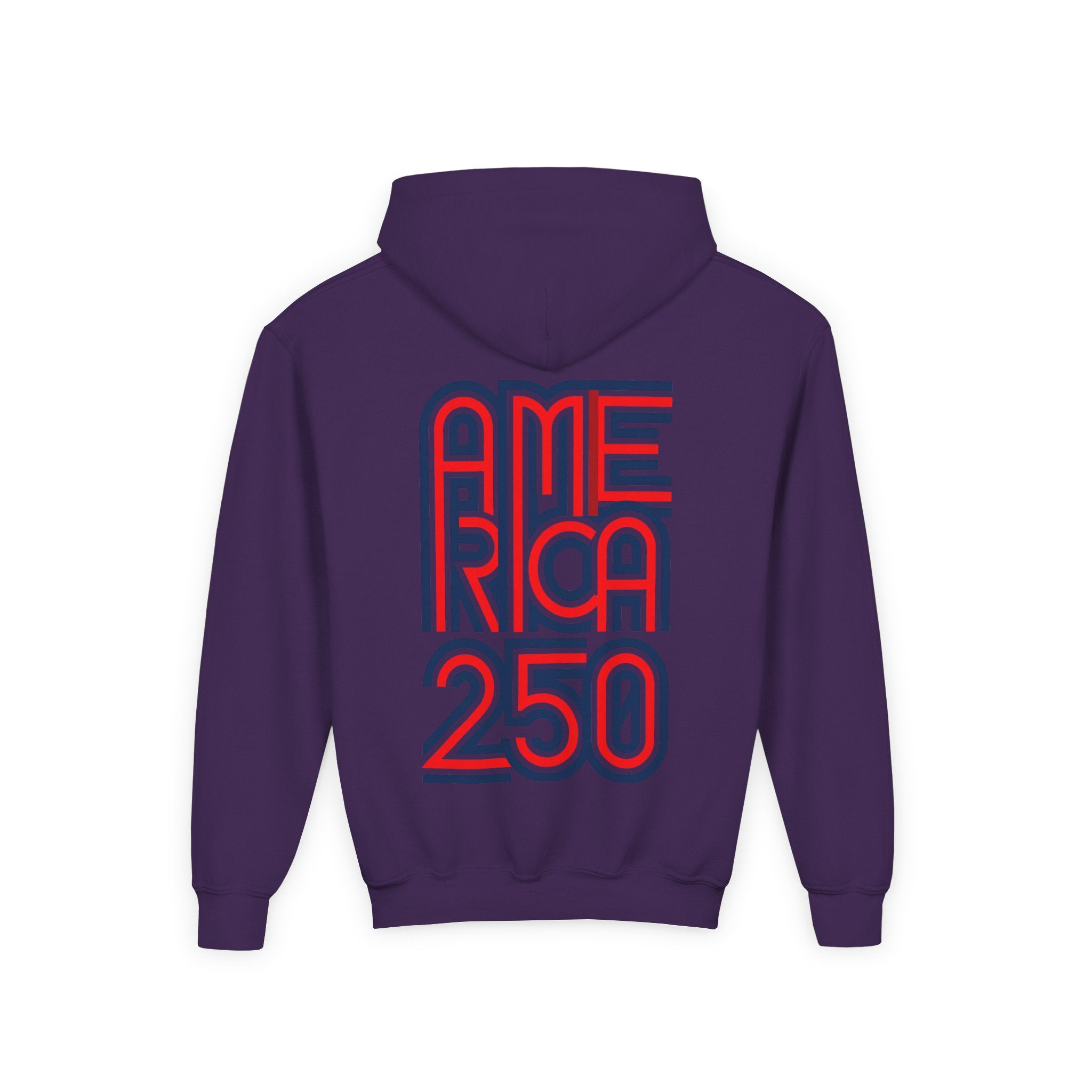 America 250 Hoodie | Patriotic Retro Typography, 250th Anniversary