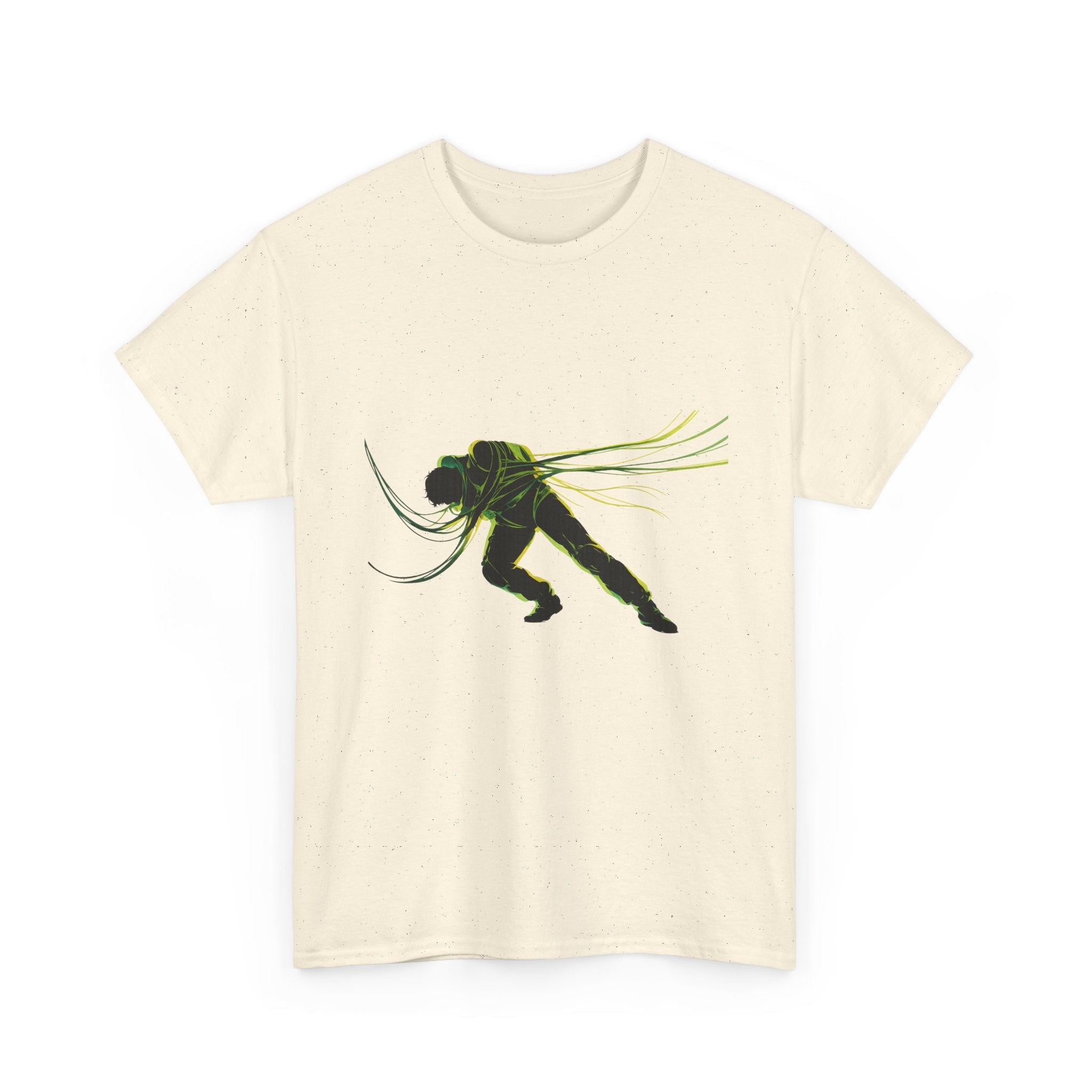 oryggy Originals Summer line Tied Silhouette Tee — Neon Sci‑Fi Astronaut Graphic T-Shirt