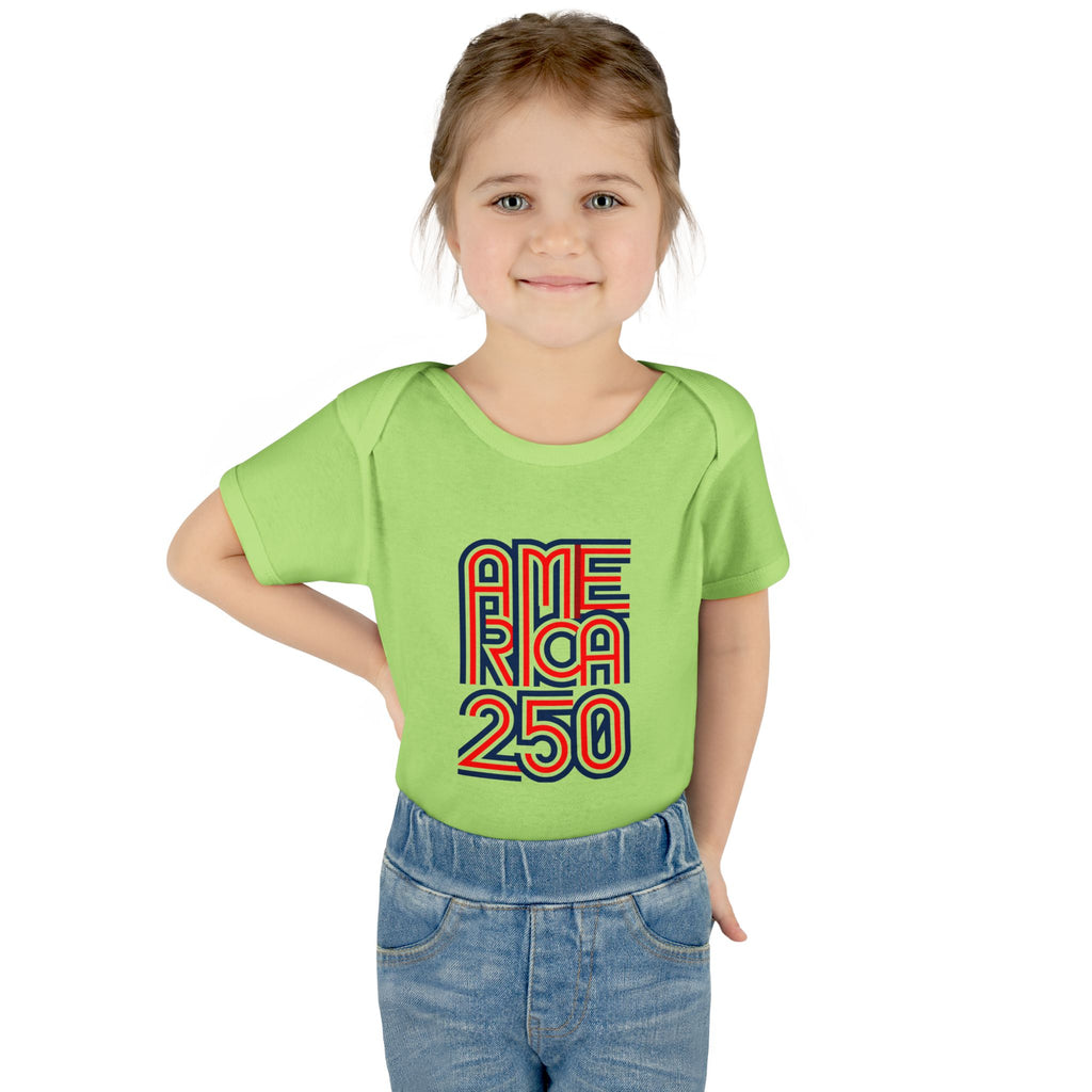 America 250 Personalized Infant Bodysuit | USA Flag