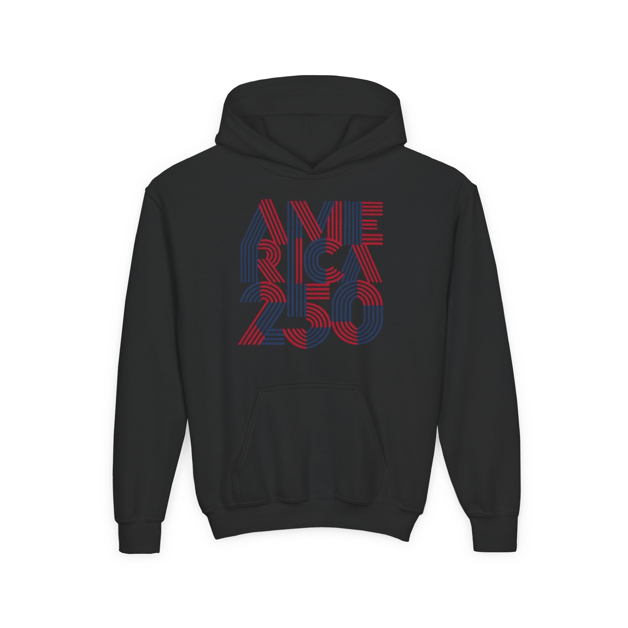 America 250 Hoodie | Patriotic Retro Typography, 250th Anniversary