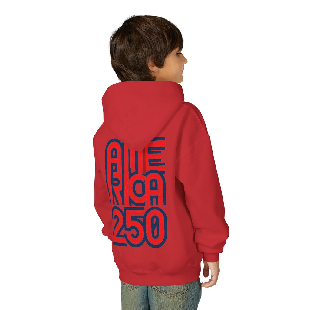 America 250 Hoodie | Patriotic Retro Typography, 250th Anniversary