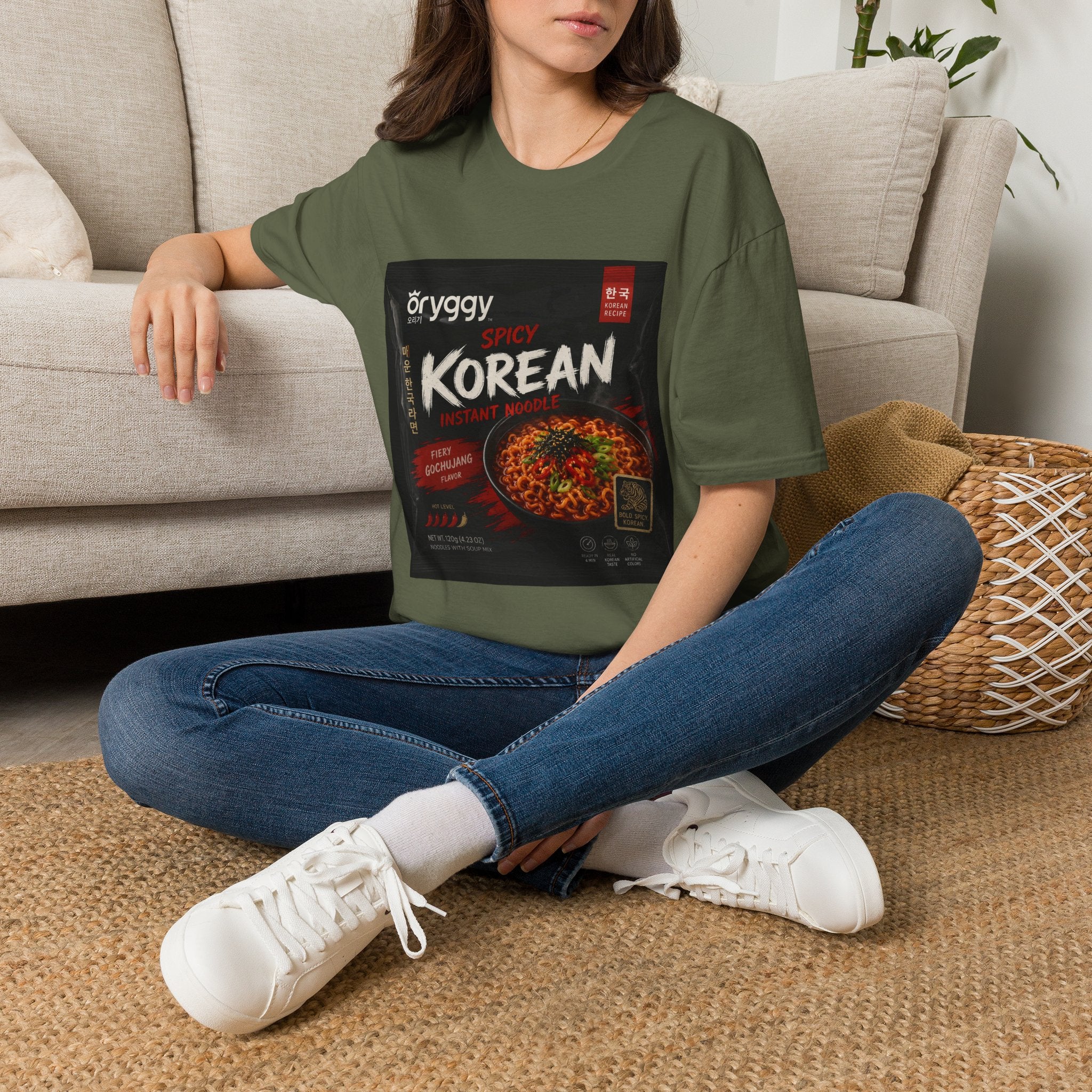 oryggy Originals Summer line Korean Spicy Instant Noodle T-Shirt