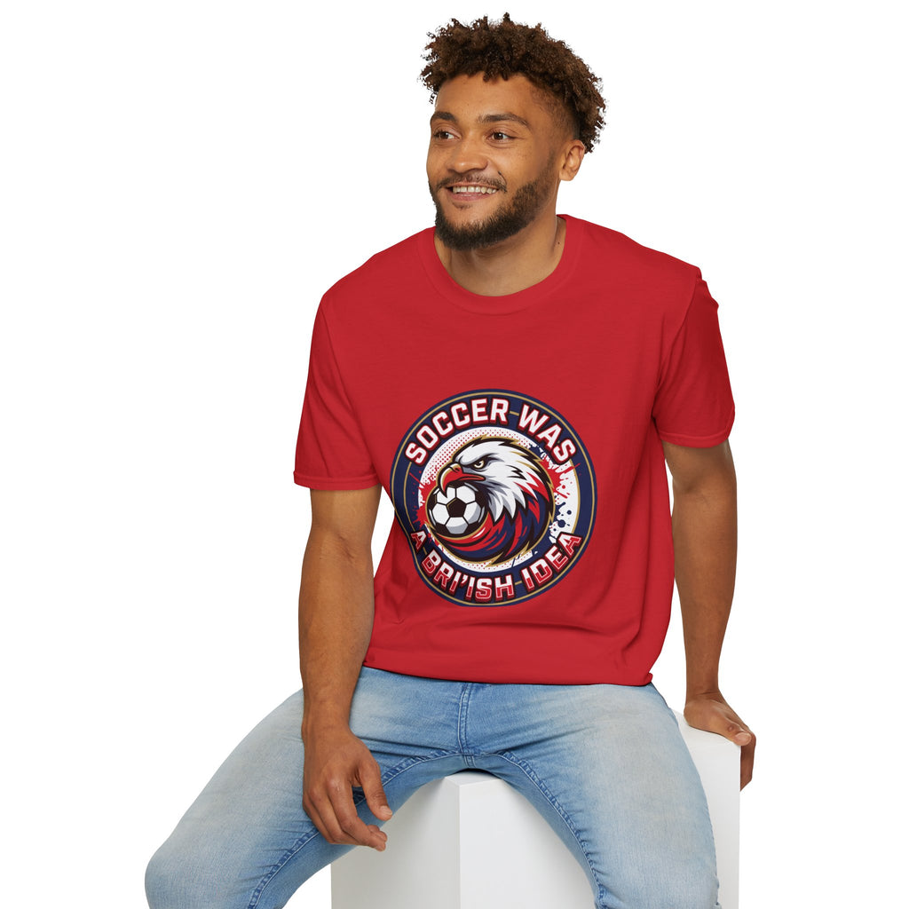 FIFA 2026 Soccer Eagle T-Shirt — "Soccer was a Bri'ish idea" Vintage Soccer Graphic Tee