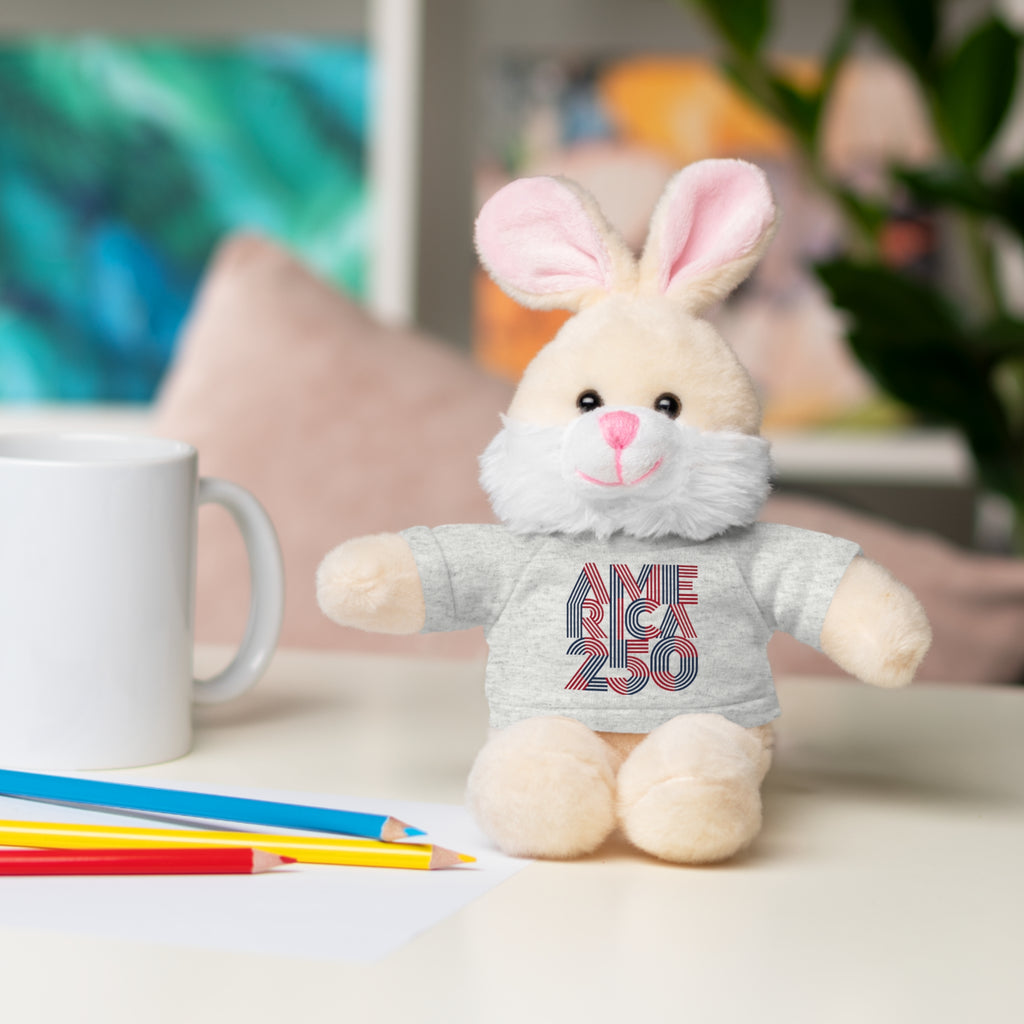 America 250 Teddy Bear plush | Patriotic stuffed animal with tee