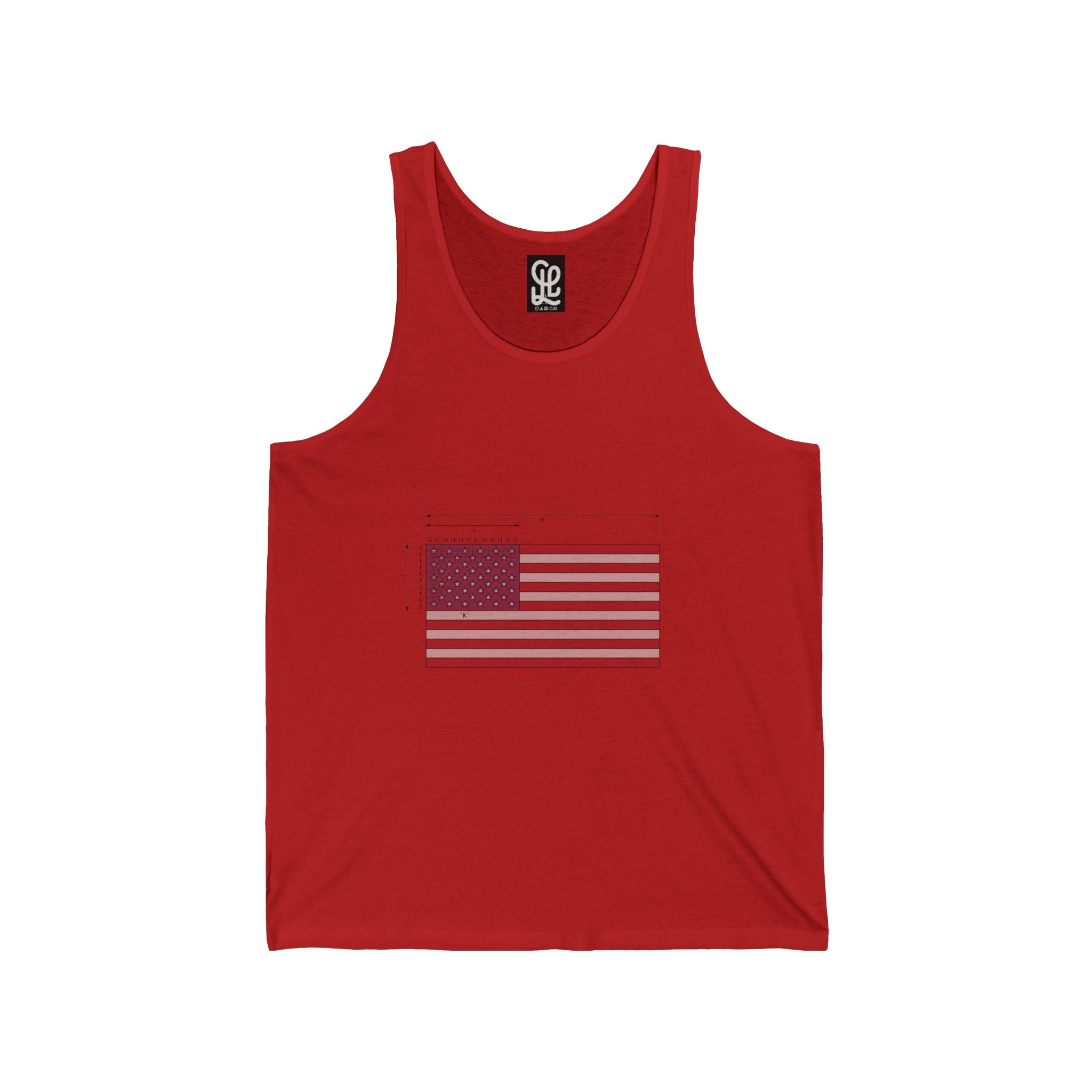 America 250 Retro Flag Tank Top — Patriotic USA 250th Anniversary Graphic Tank