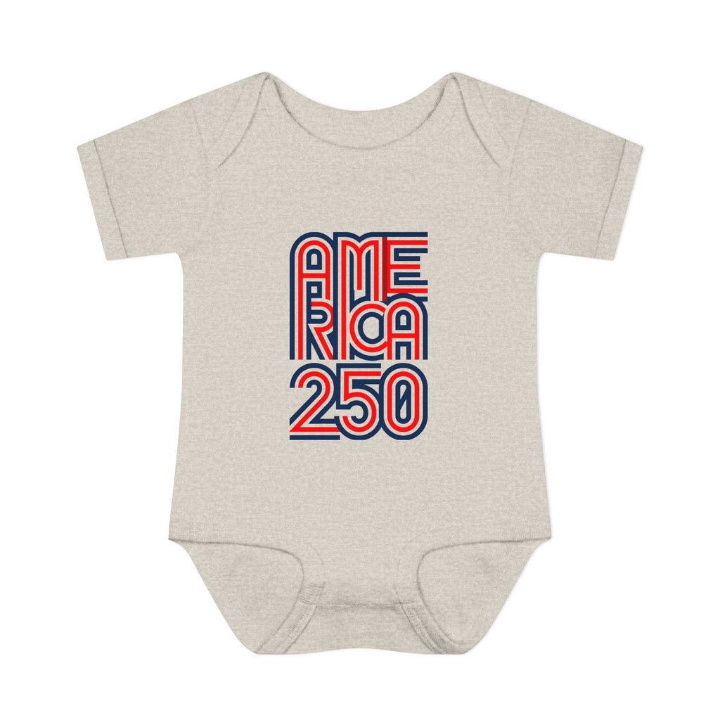 America 250 Personalized Infant Bodysuit | USA Flag