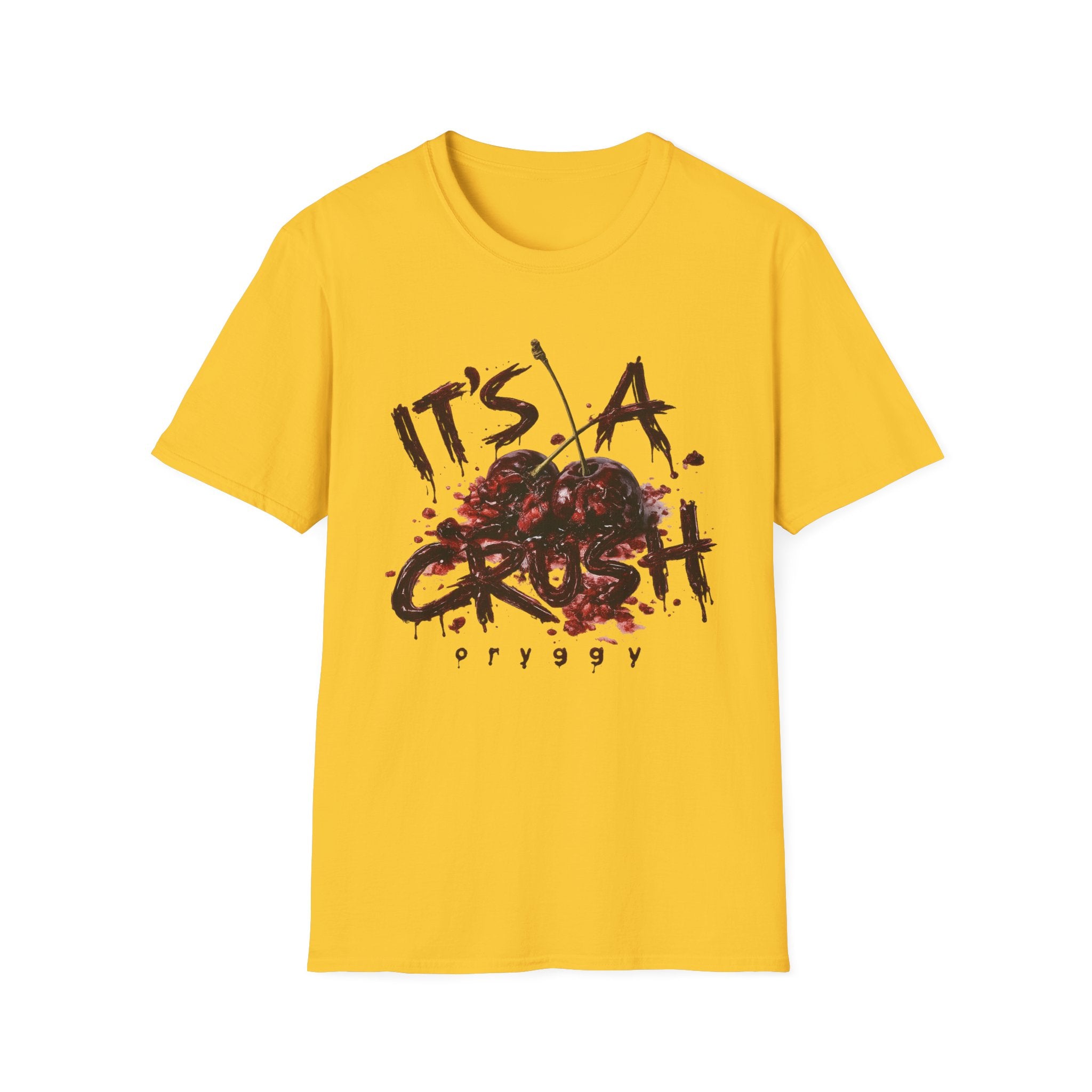 oryggy Originals Summer line T-Shirt — "It's a Crush" Cherry Graphic Tee