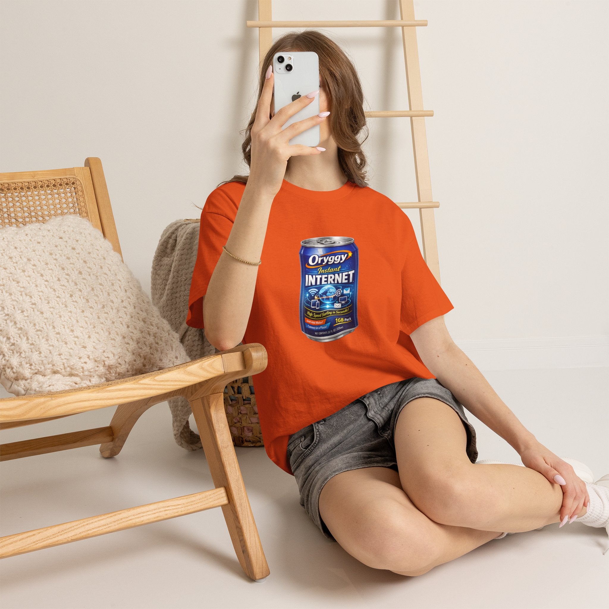 oryggy Originals Summer line Canned Internet Tee — Retro Can Graphic T-Shirt