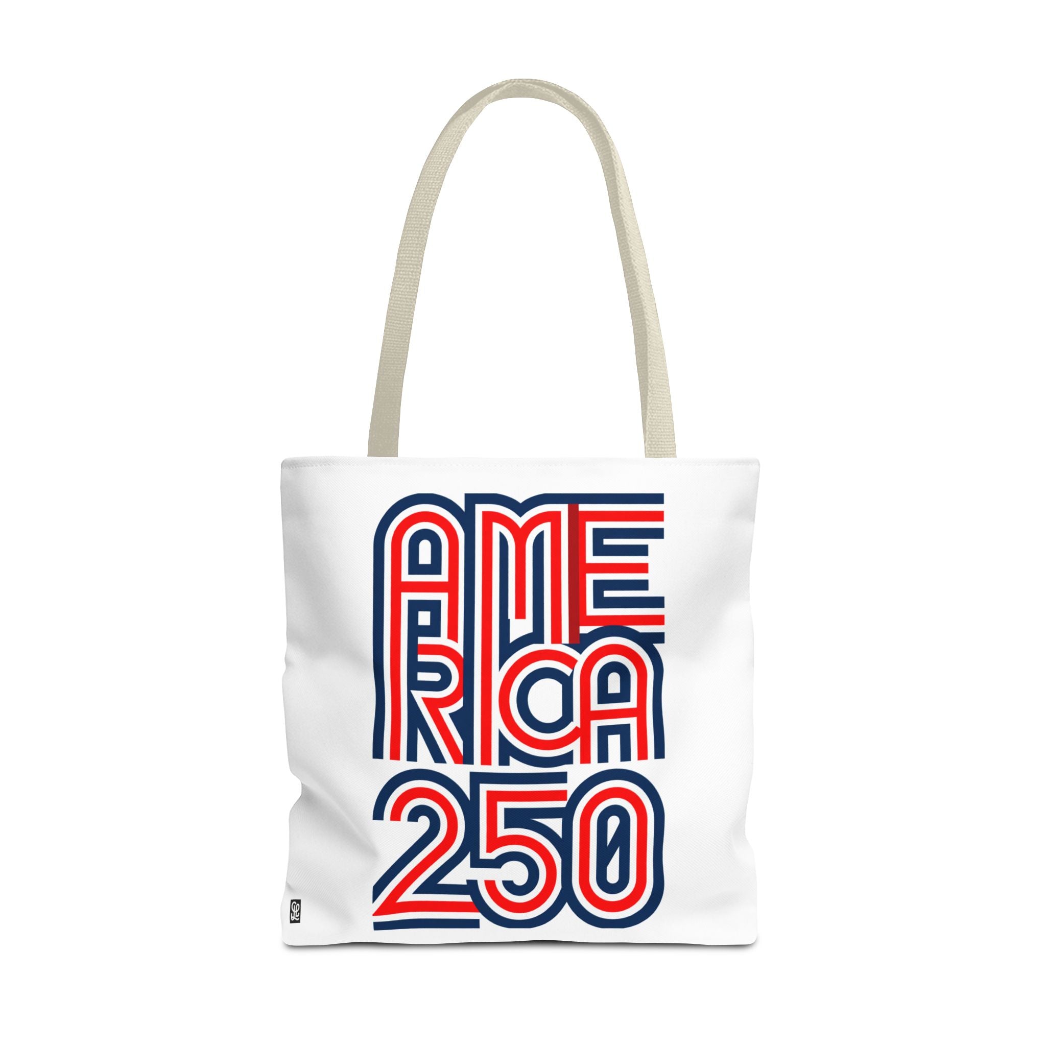 America 250 Tote Bag — Patriotic Red, White & Blue Commemorative Tote