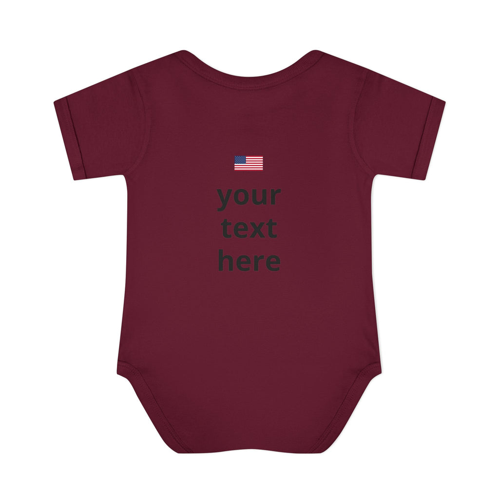 America 250 Personalized Infant Bodysuit | USA Flag