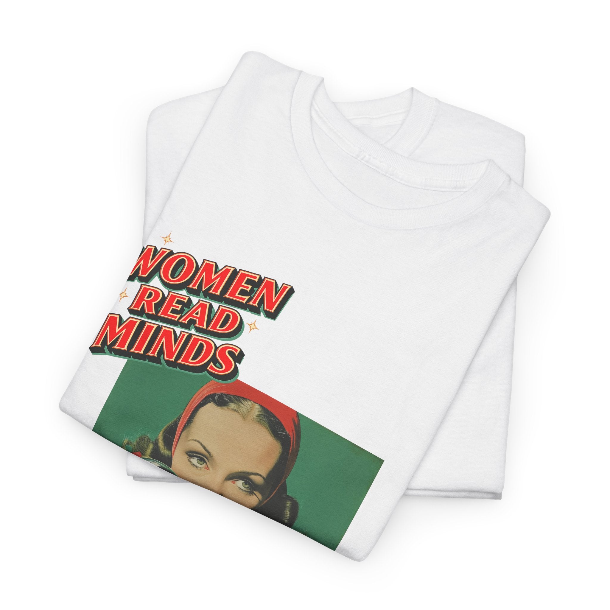 oryggy Originals Summer line Women Read Minds Tee — Retro Vintage Feminist Graphic T-Shirt