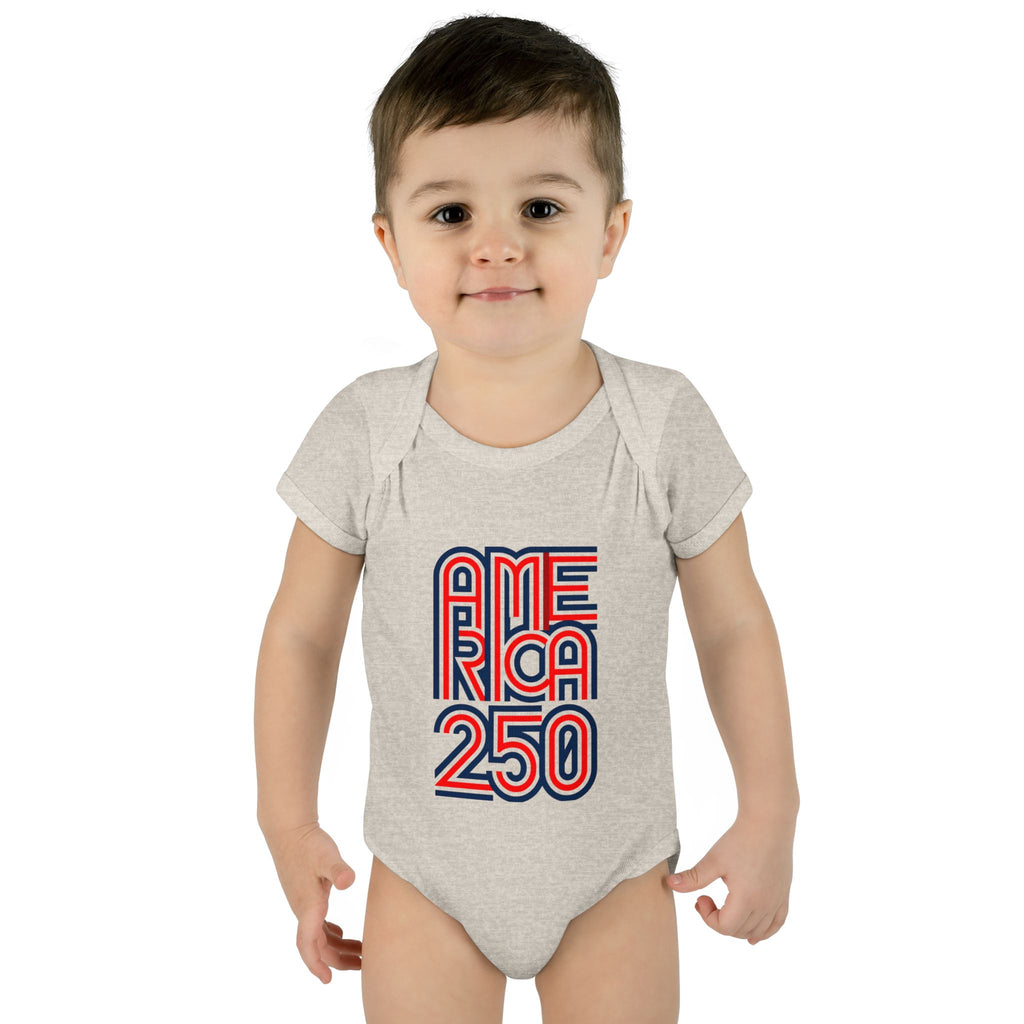 America 250 Personalized Infant Bodysuit | USA Flag