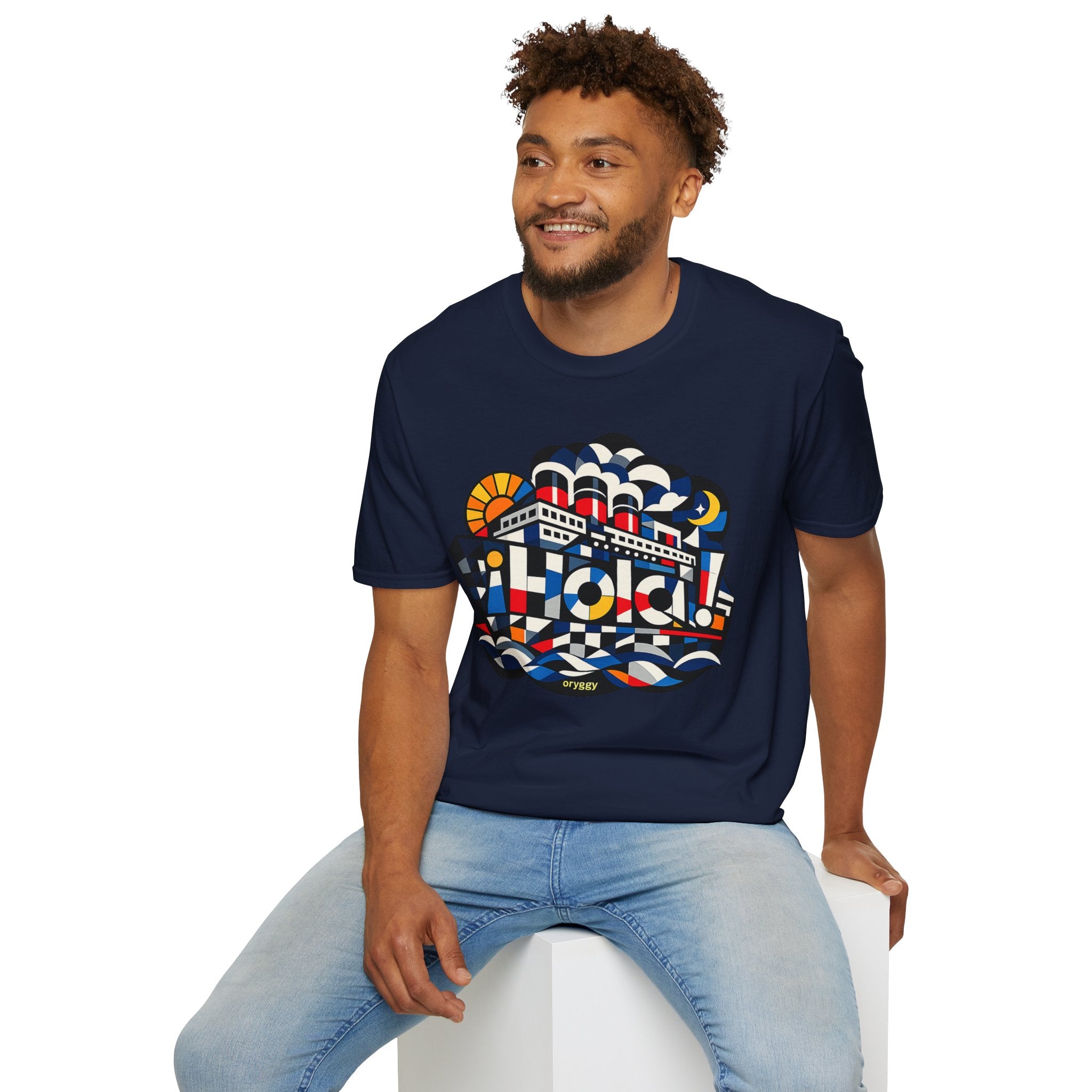oryggy Originals Summer line T-Shirt — ¡Hola! Retro Nautical Cruise Ship Graphic