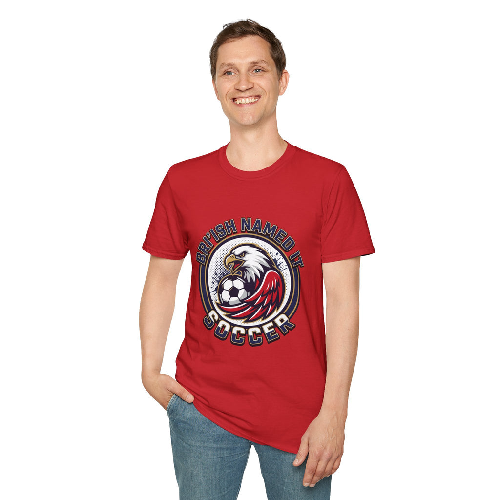 FIFA 2026 Soccer Eagle T-Shirt — "Bri'ish Named It Soccer" Vintage Soccer Graphic Tee