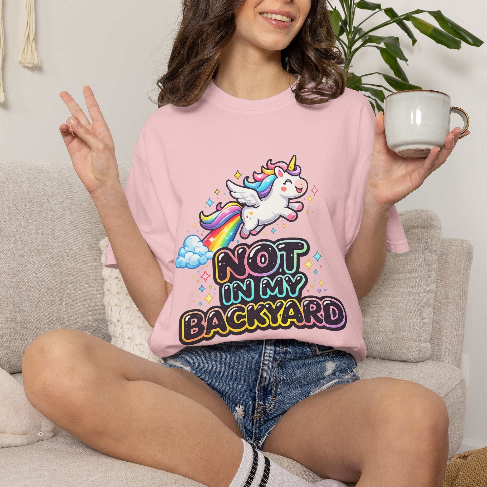 oryggy Originals Summer line Unicorn "Not In My Backyard" T-Shirt