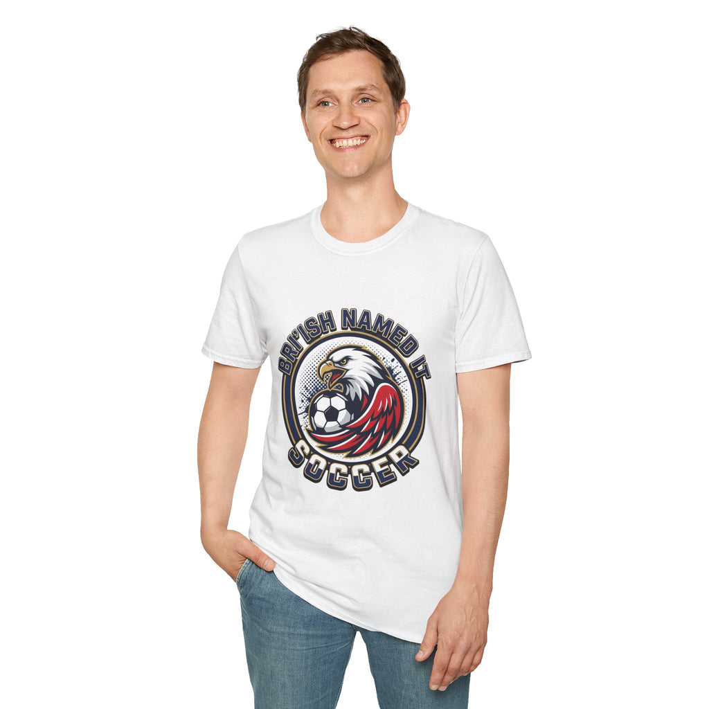 FIFA 2026 Soccer Eagle T-Shirt — "Bri'ish Named It Soccer" Vintage Soccer Graphic Tee