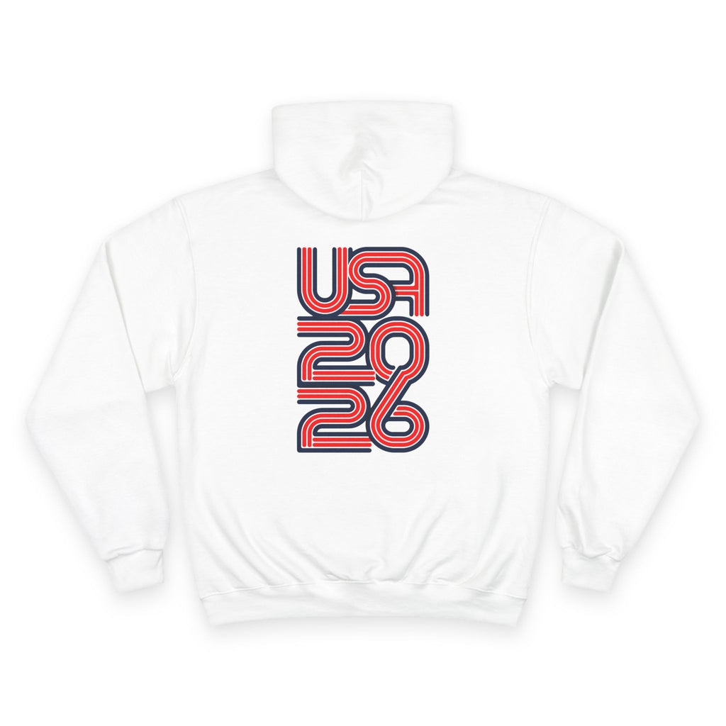 America 250 Hoodie — Retro Red & Blue 2026 Celebration Pullover