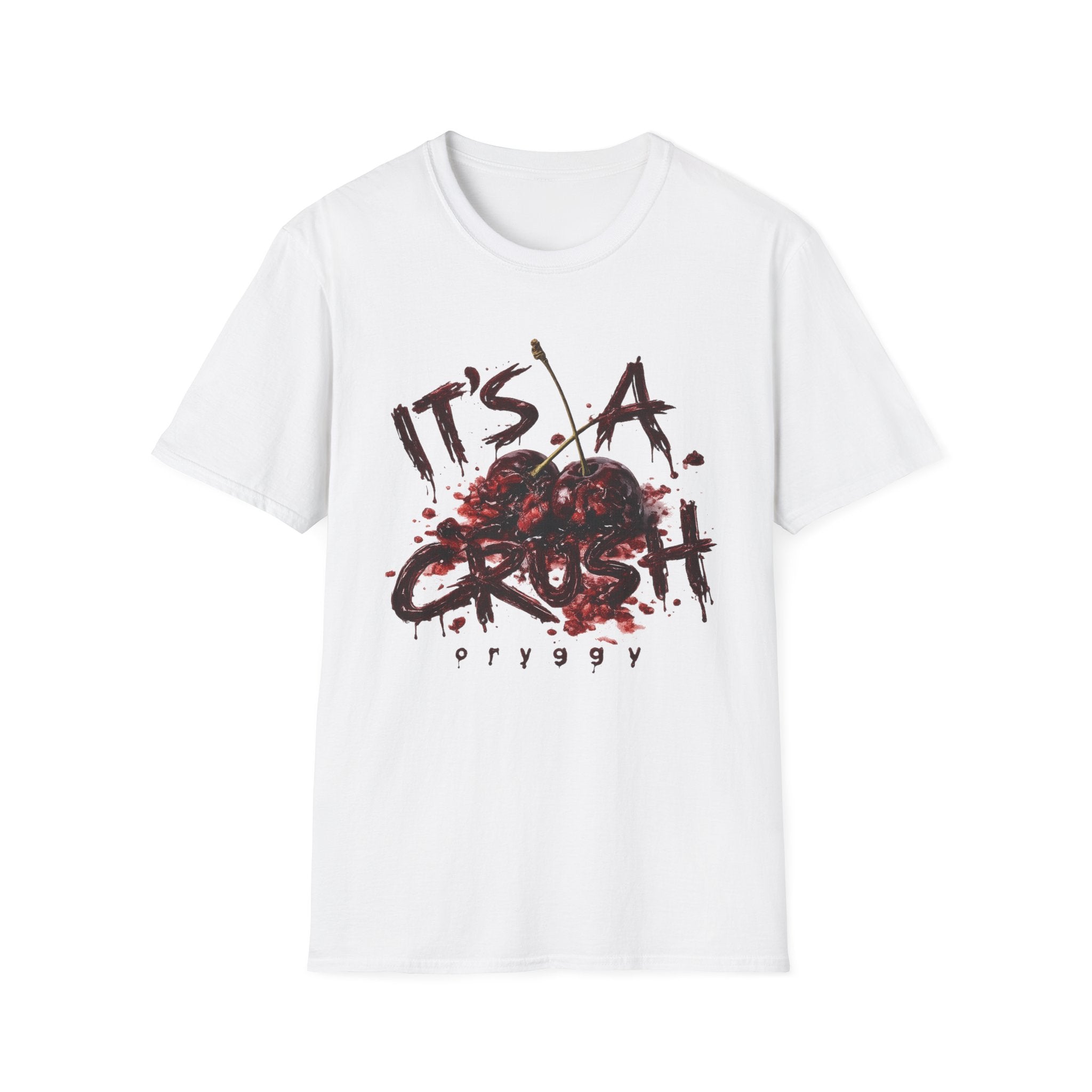 oryggy Originals Summer line T-Shirt — "It's a Crush" Cherry Graphic Tee