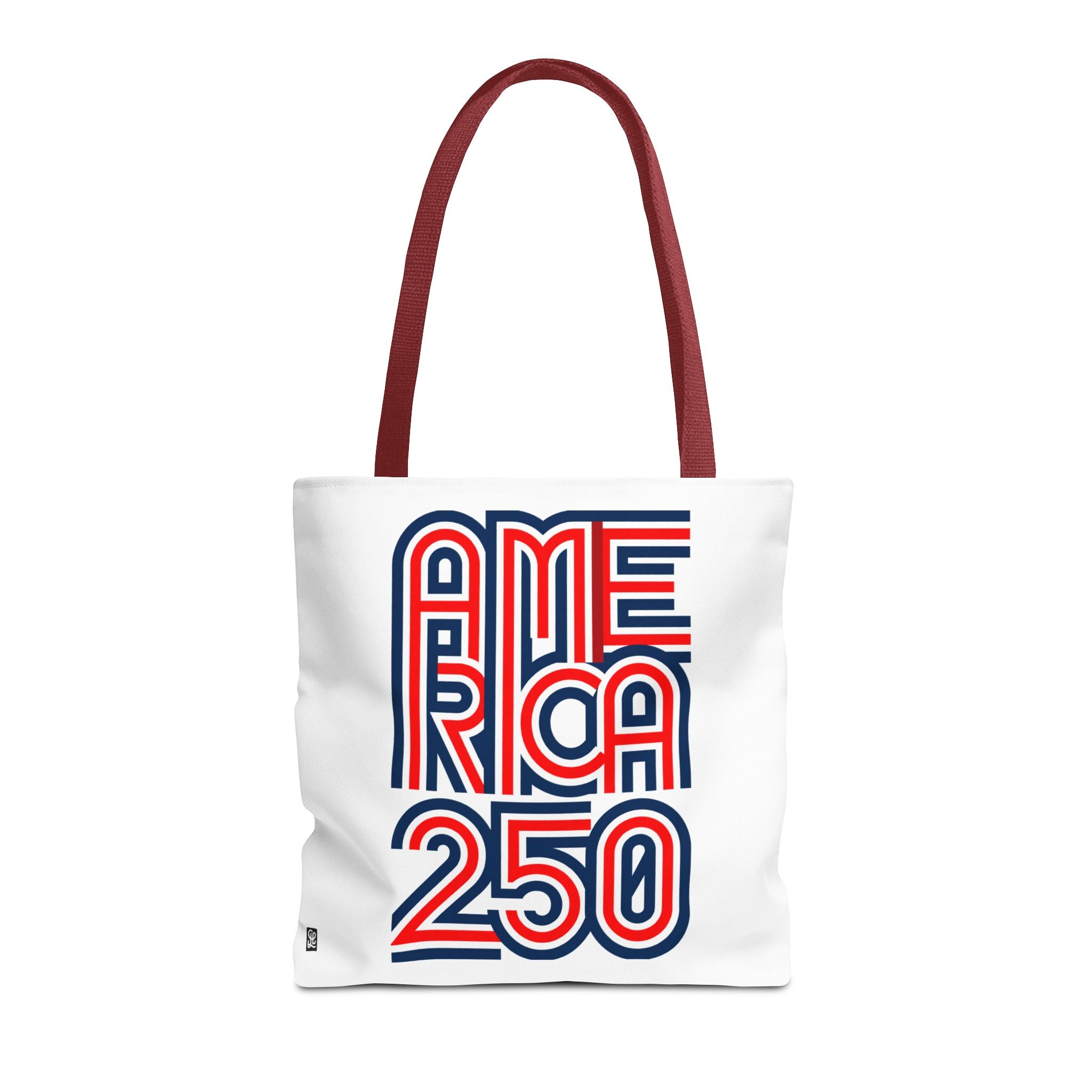 America 250 Tote Bag — Patriotic Red, White & Blue Commemorative Tote