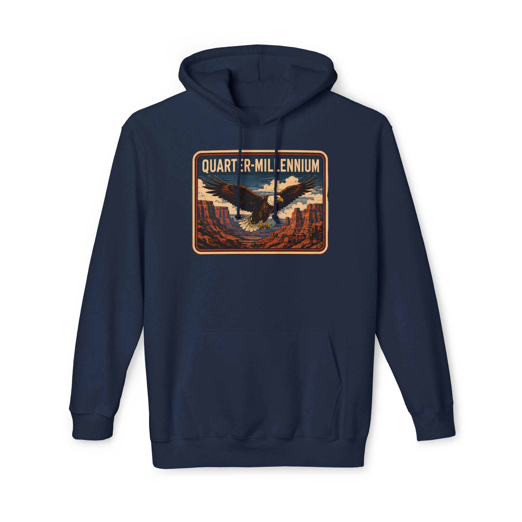 America 250 Quarter-Millennium Vintage Landscape Hoodie — Made in USA