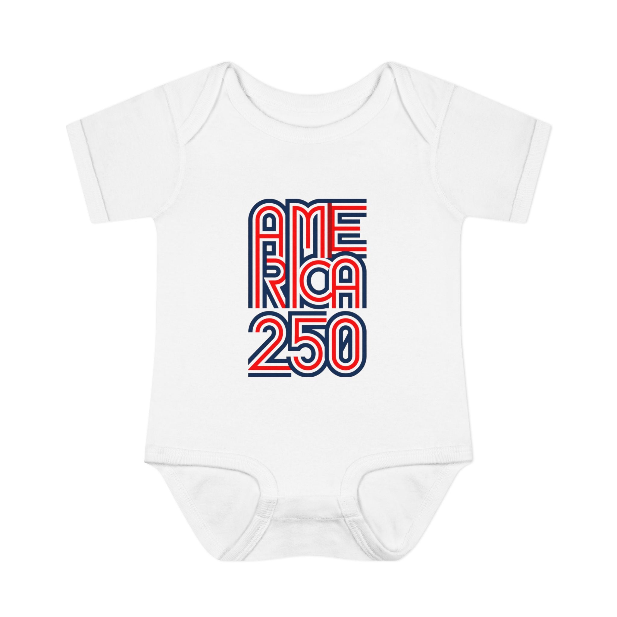 America 250 Personalized Infant Bodysuit | USA Flag