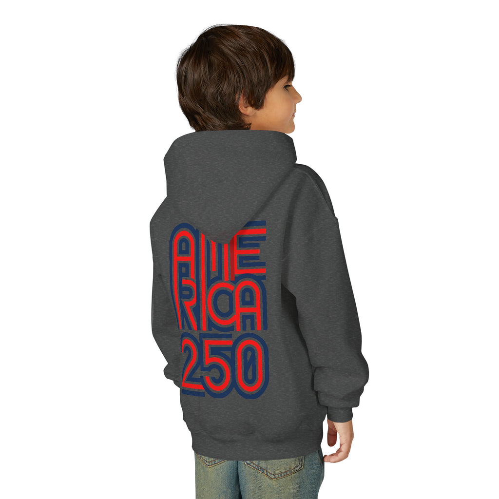America 250 Hoodie | Patriotic Retro Typography, 250th Anniversary