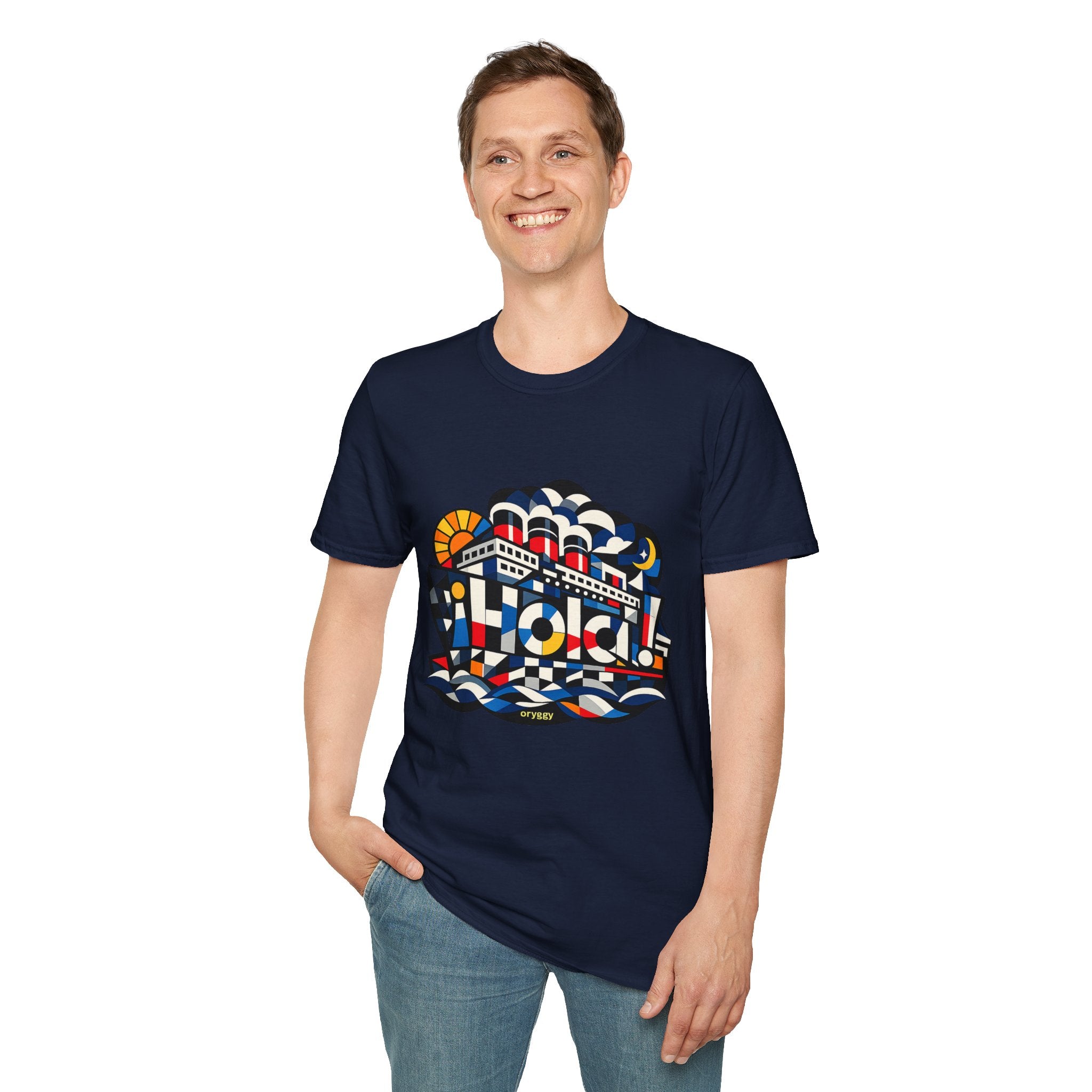 oryggy Originals Summer line T-Shirt — Retro Nautical Cruise Graphic "¡Hola!" Tee