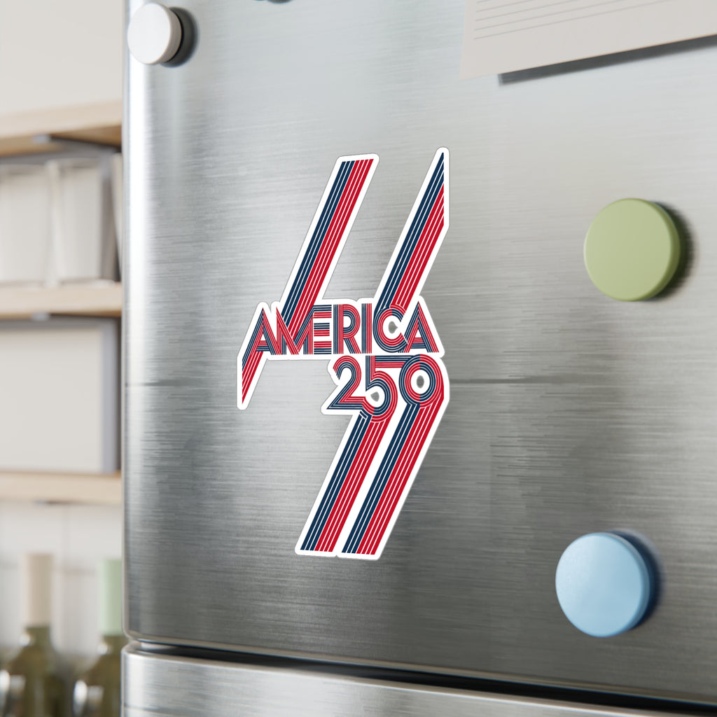America 250 Retro Stripes Sticker | Kiss-Cut Vinyl Decal