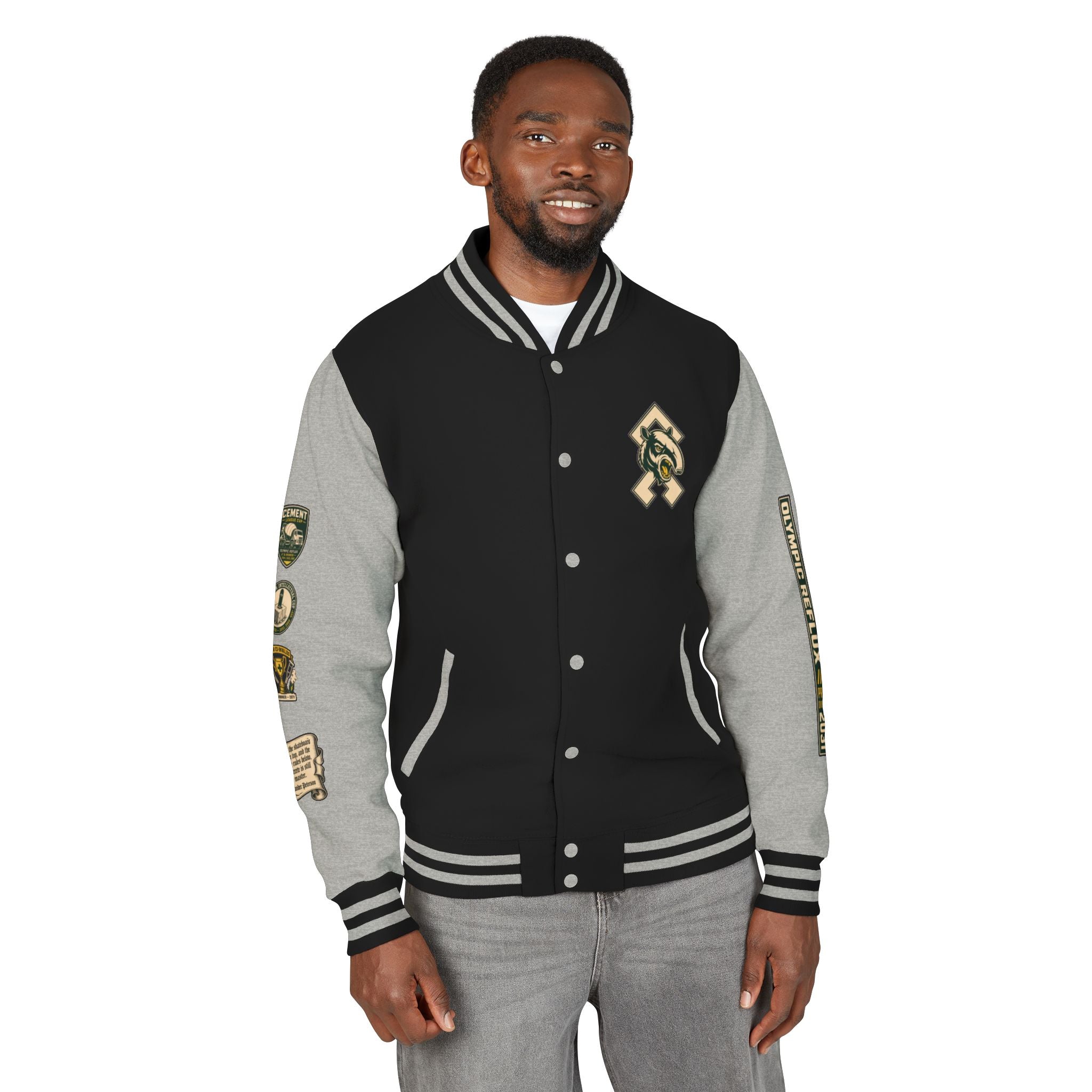 OR Olympic Reflux Varsity Jacket — Alexander Peterson "The Concrete is Master" Edition