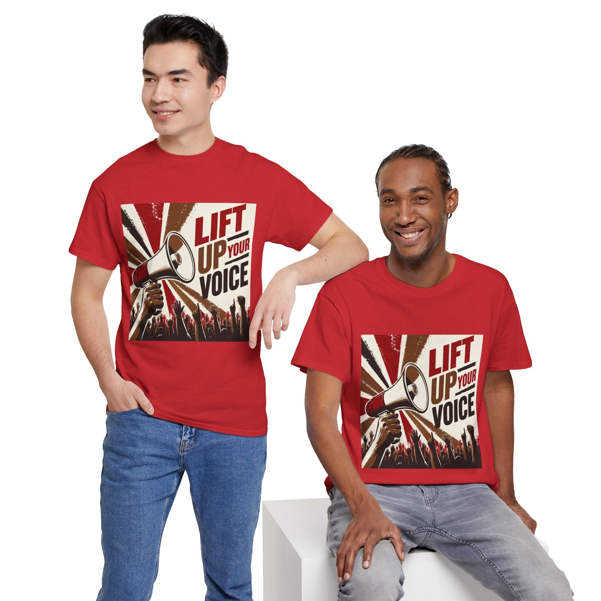 oryggy Originals Summer line Lift Up Your Voice Tee — Protest Megaphone Graphic T-Shirt