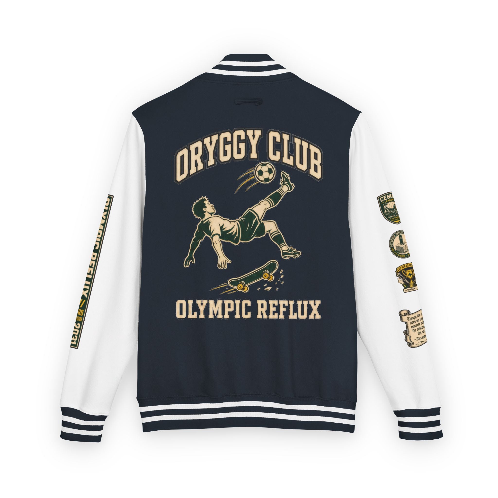 OR Olympic Reflux Varsity Jacket — Alexander Peterson "The Concrete is Master" Edition