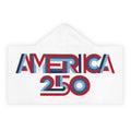 America 250 Youth Hooded Towel | Patriotic Red Blue Retro