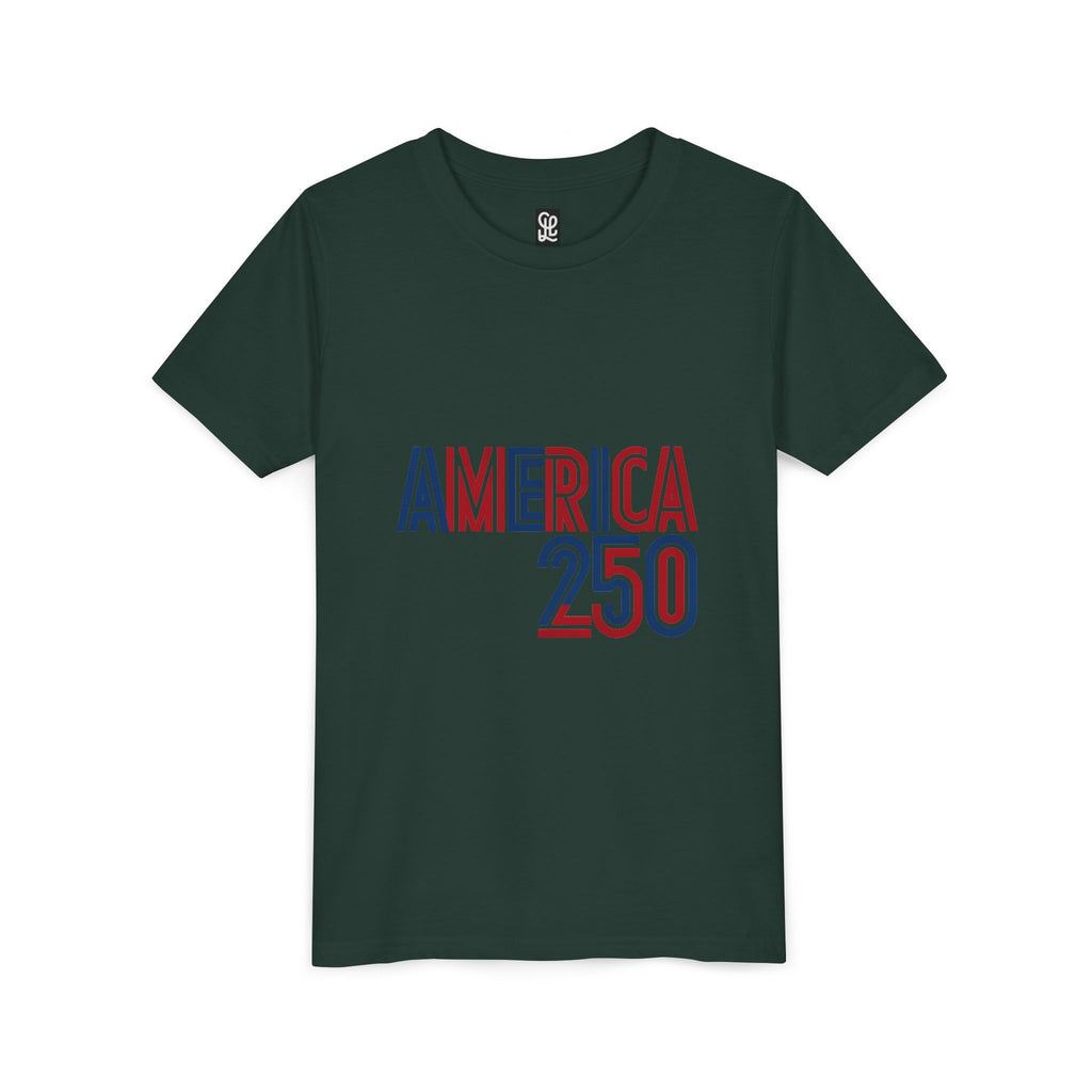 America 250 Youth Tee | Patriotic USA Flag Independence Day