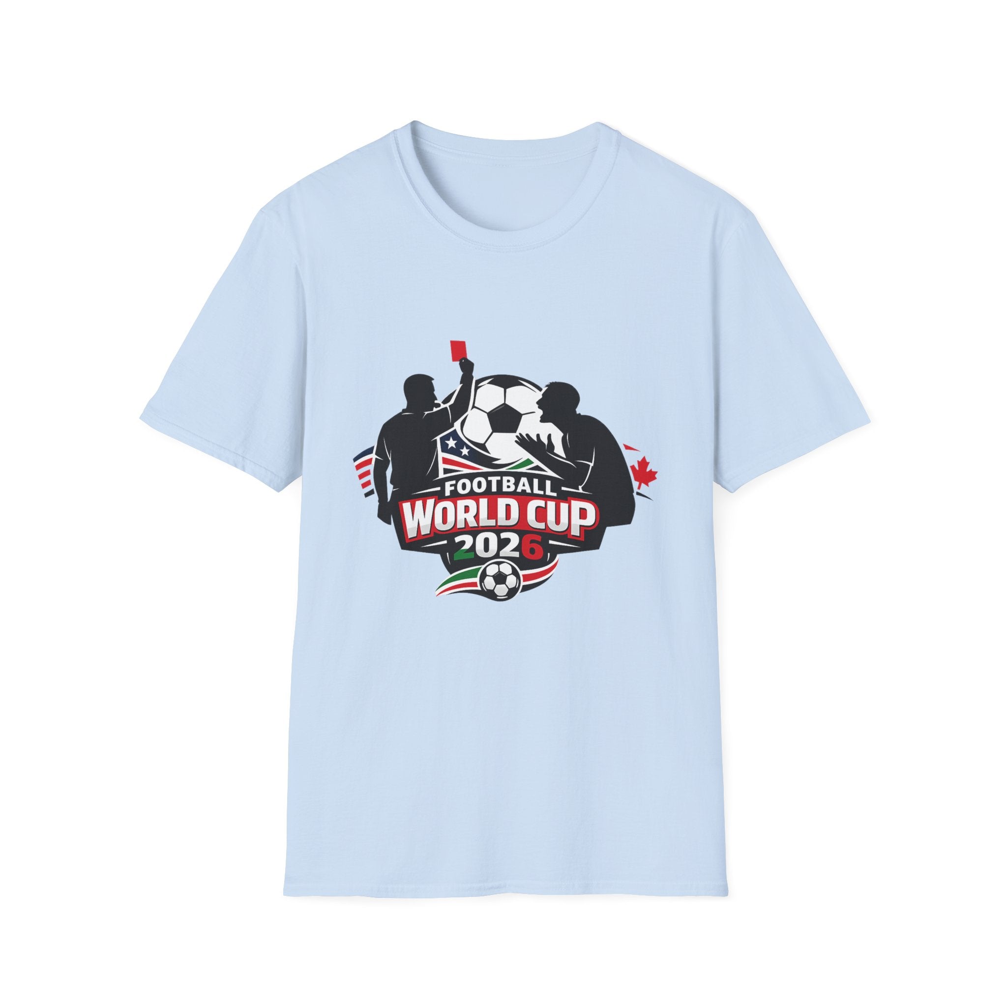 FIFA World Cup 2026 Soccer T-Shirt — Football Referee Red Card Design - Oryggy