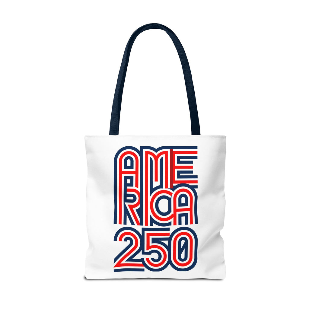 America 250 Tote Bag — Patriotic Red, White & Blue Commemorative Tote