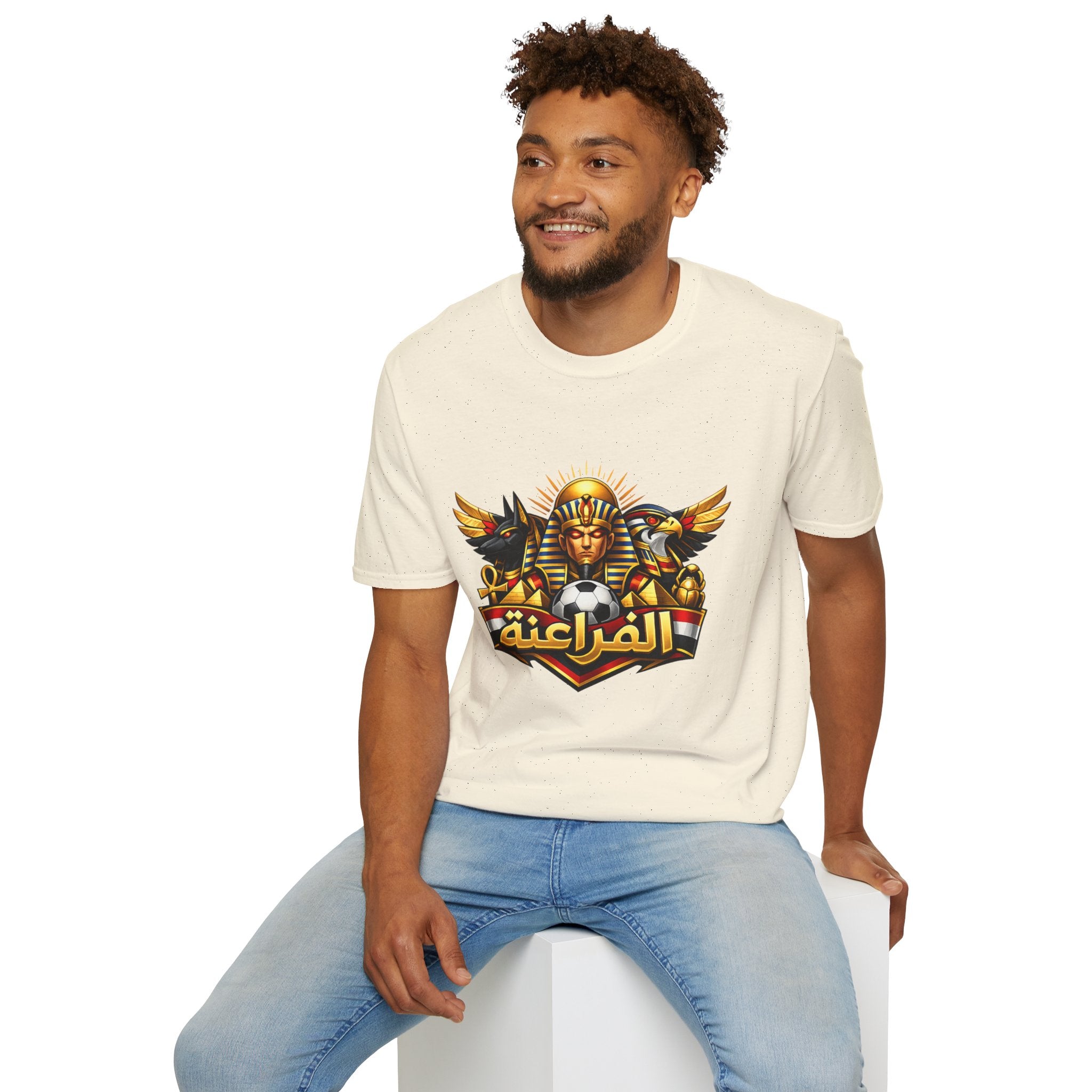 FIFA 2026 Pharaoh Soccer Crest T‑Shirt — Egyptian Football Graphic Tee - Oryggy