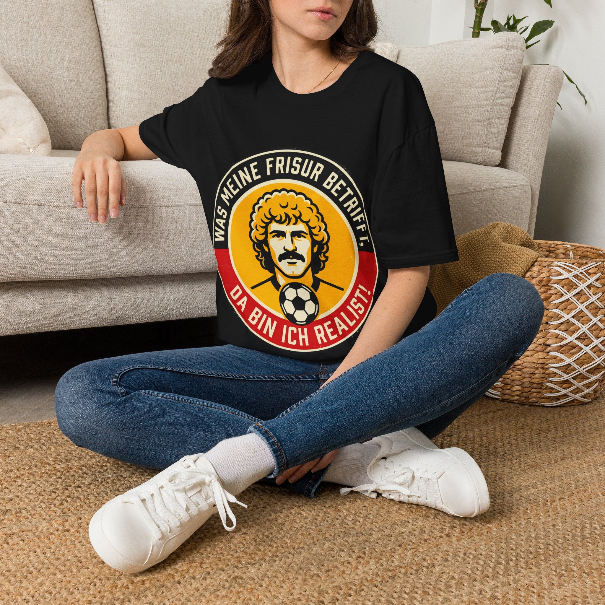 Was meine Frisur betrifft T‑Shirt – Vintage Fußballer Design