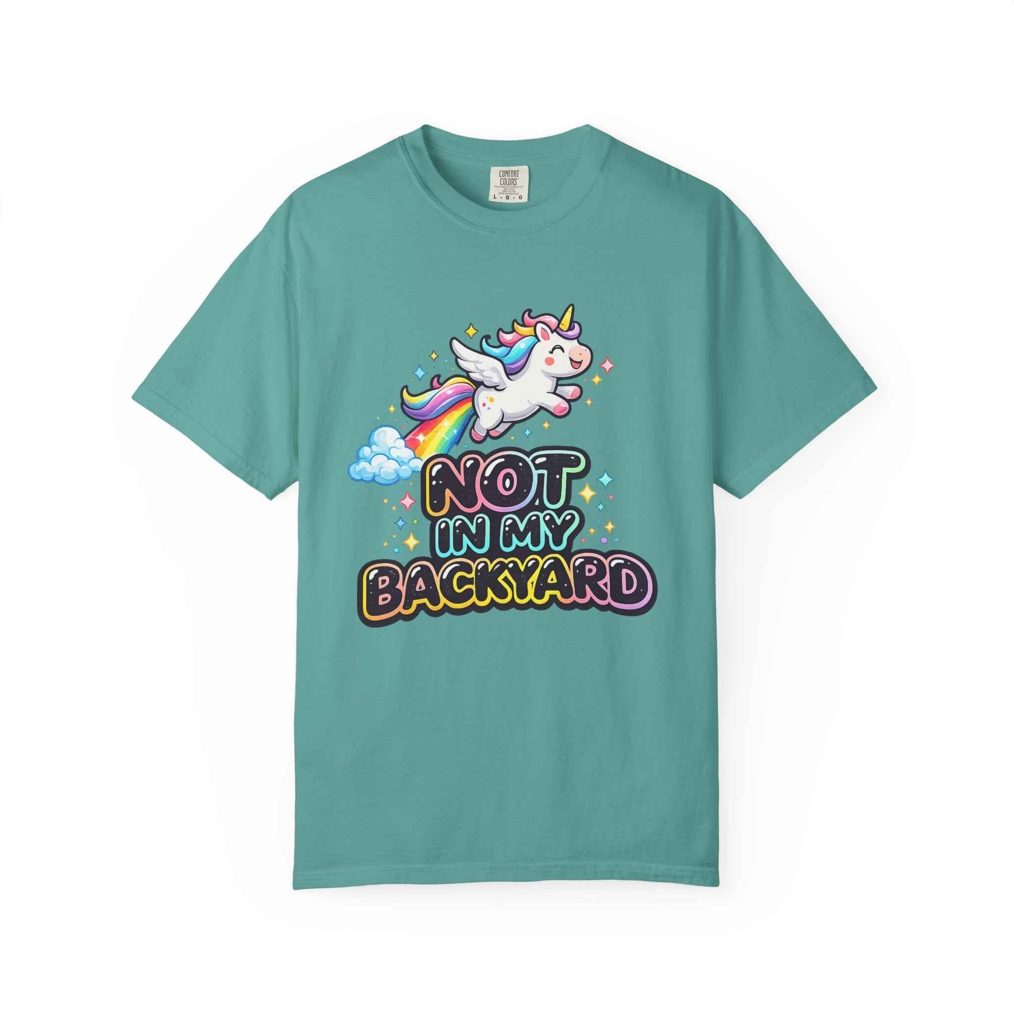oryggy Originals Summer line Unicorn "Not In My Backyard" T-Shirt