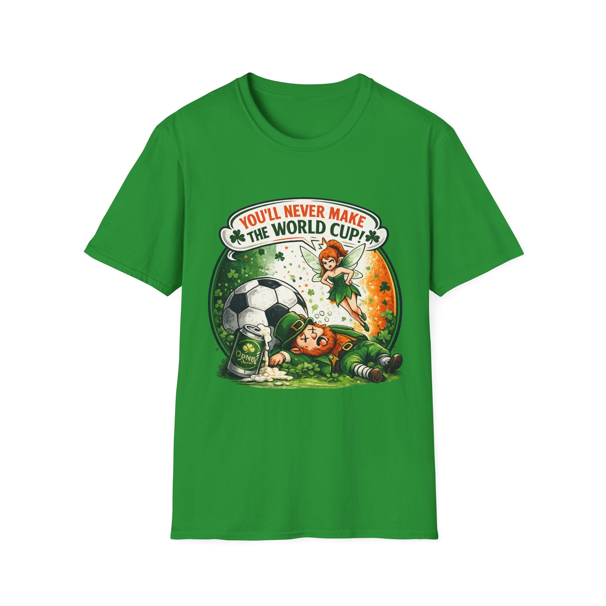 fifa-world-cup-2026-youll-never-make-the-world-cup-soccer-t-shirt-funny-irish-fairy-football-tee - Retro Football Apparel oryggy